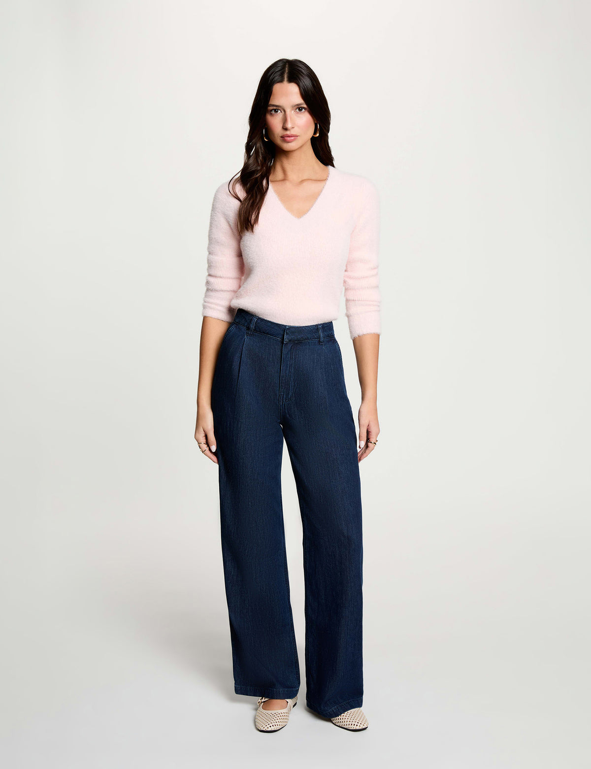 Morgan De Toi MLISA maglia costine scollo V