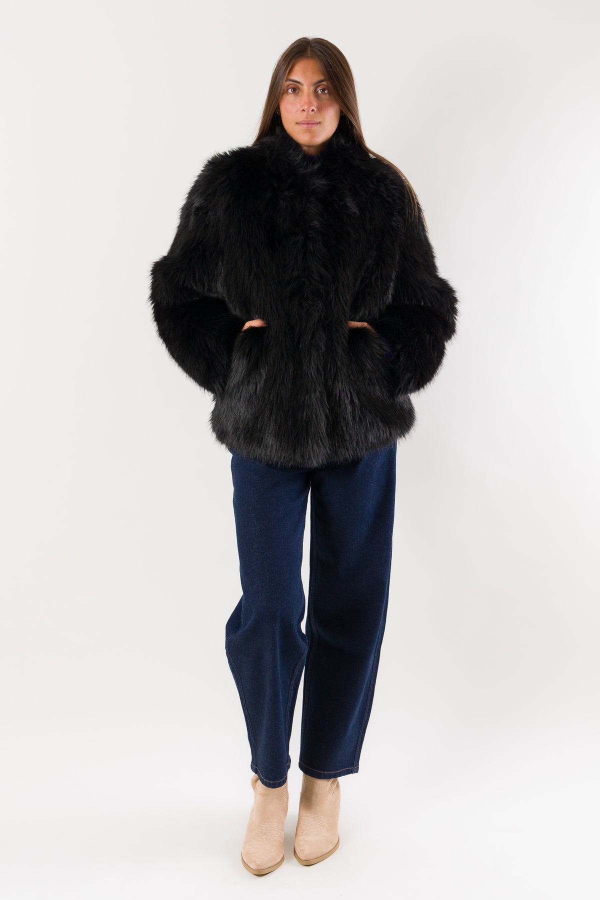 Eco-pelliccia morbida volume oversize 8O0015