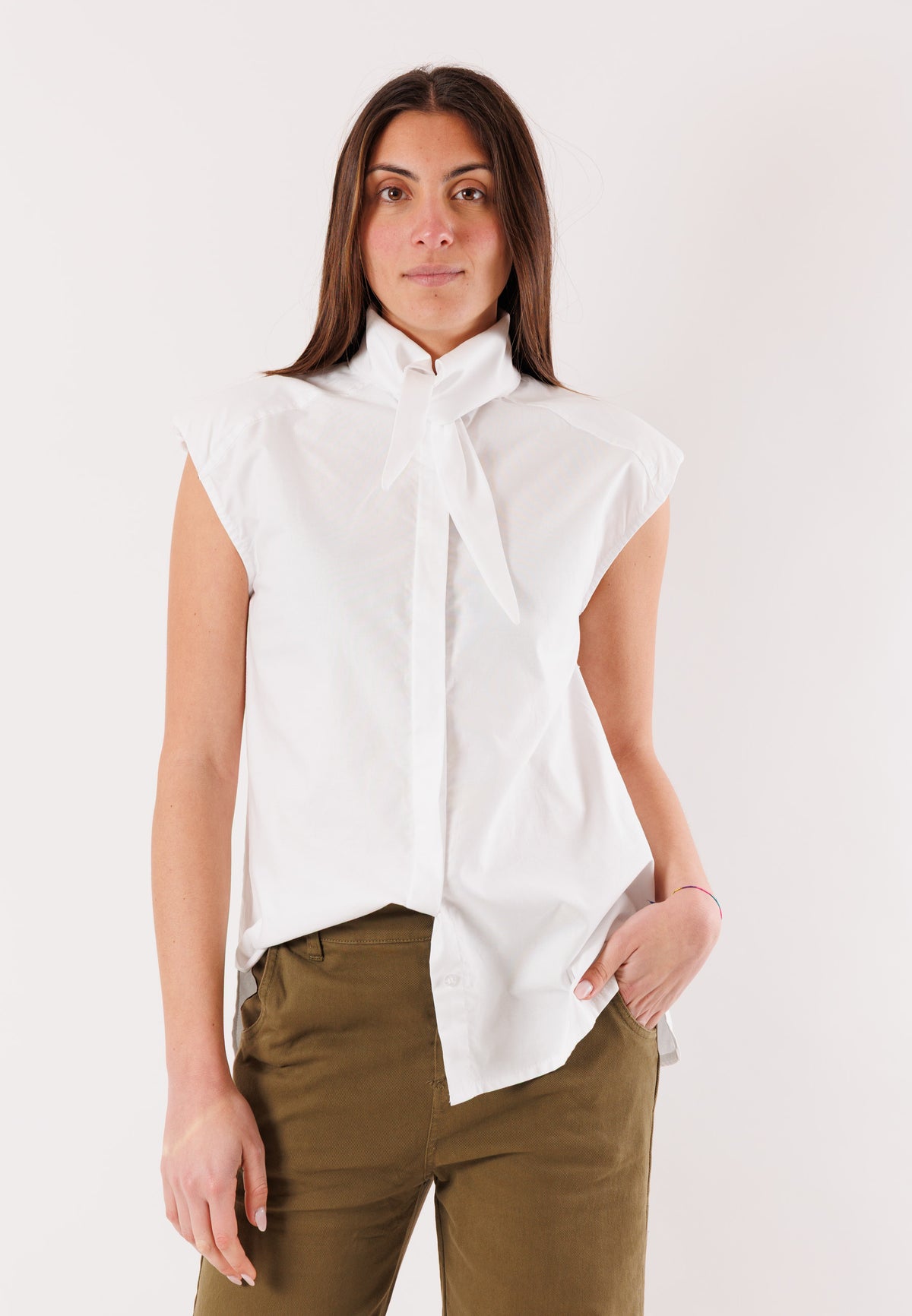camicia smaicata con nodo NH408C