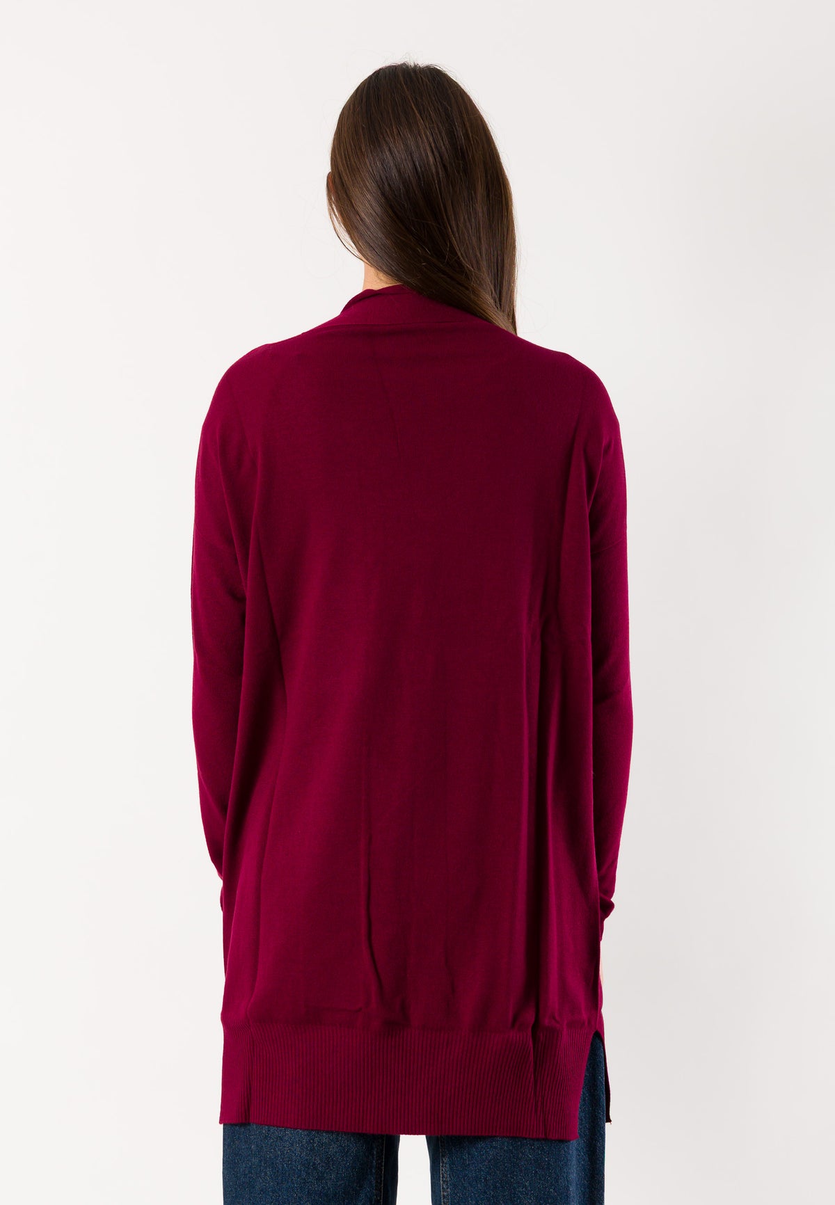 Cardigan lungo aperto fluido 3M1710
