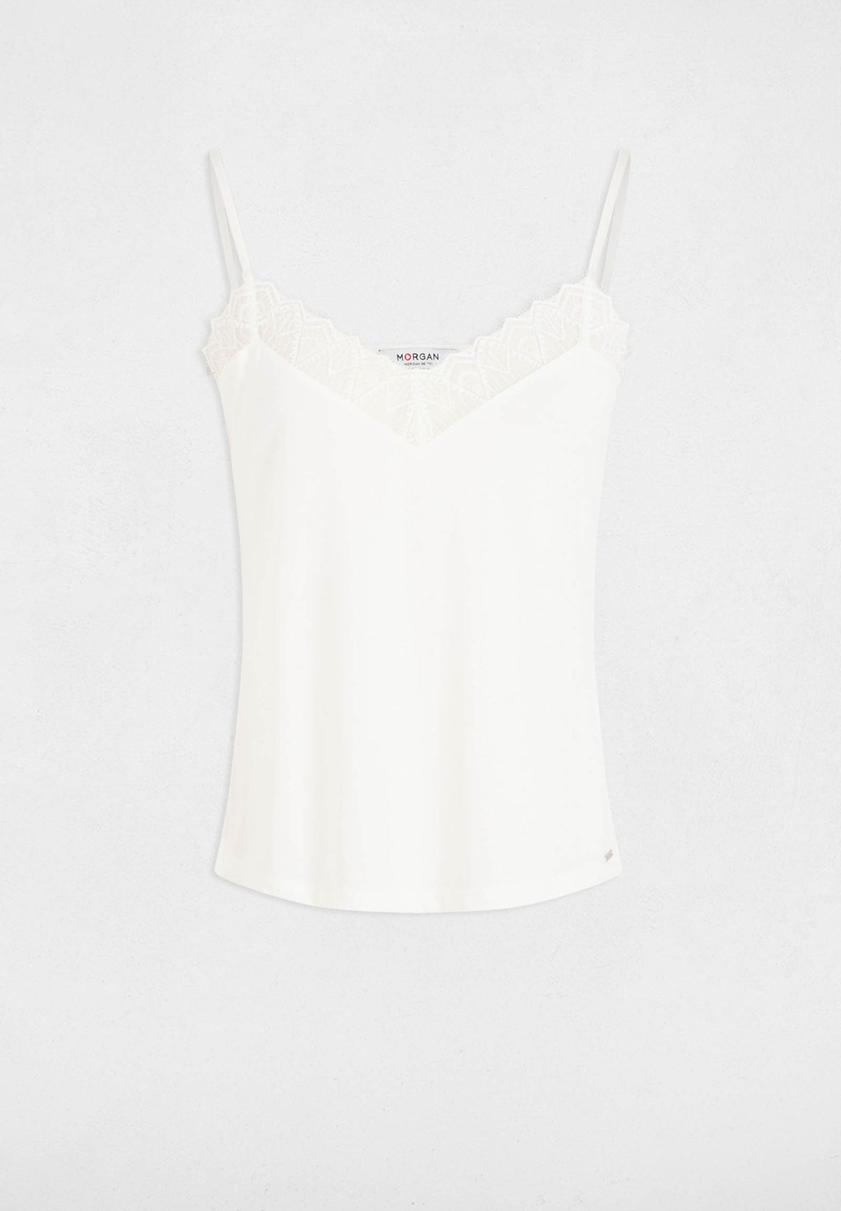 Top con inserti in pizzo BETINA