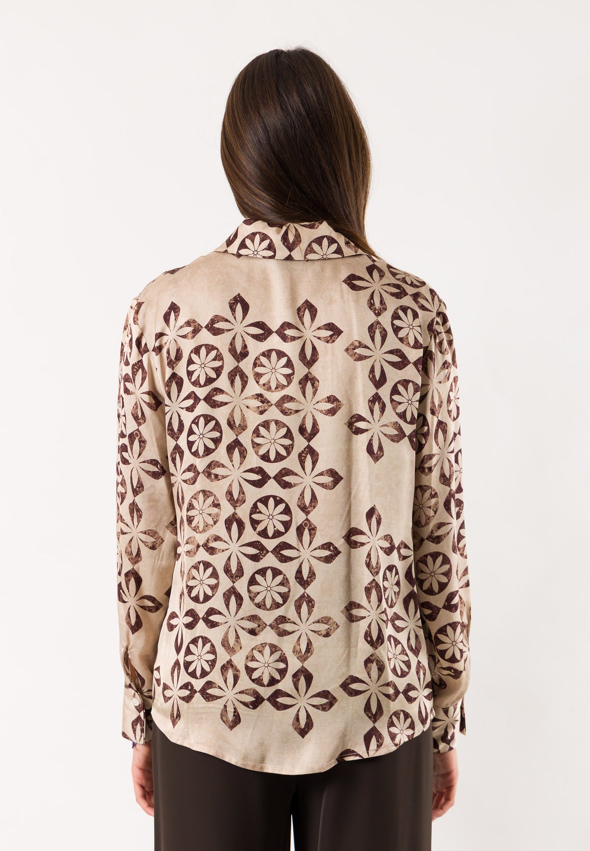 Mesange AI26798 camicia fantasia foulard