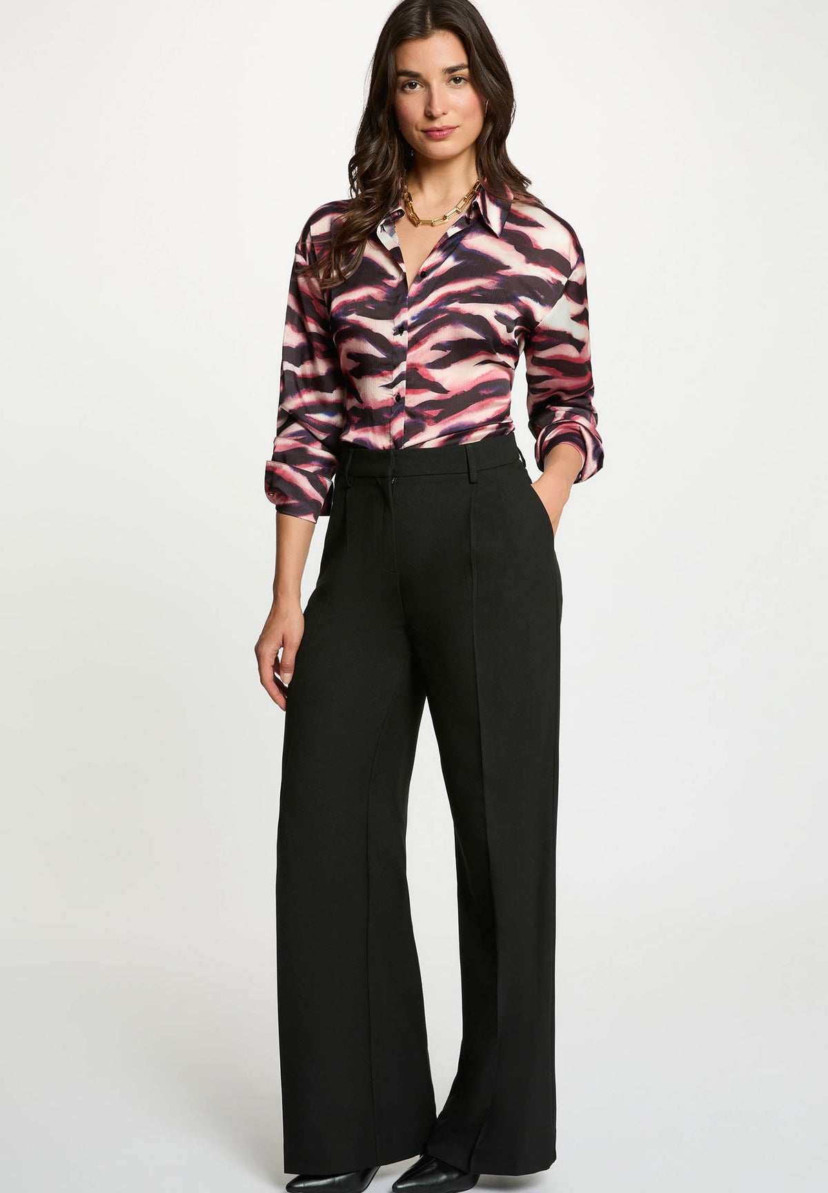 Camicia con stampa multicolore CISYL.F ( TAGLIE FRANCESI )