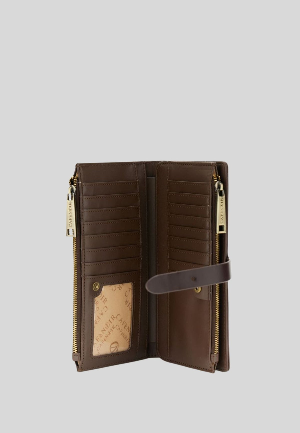 Portafoglio grande con zip effetto pelle vintage C4AG1112M