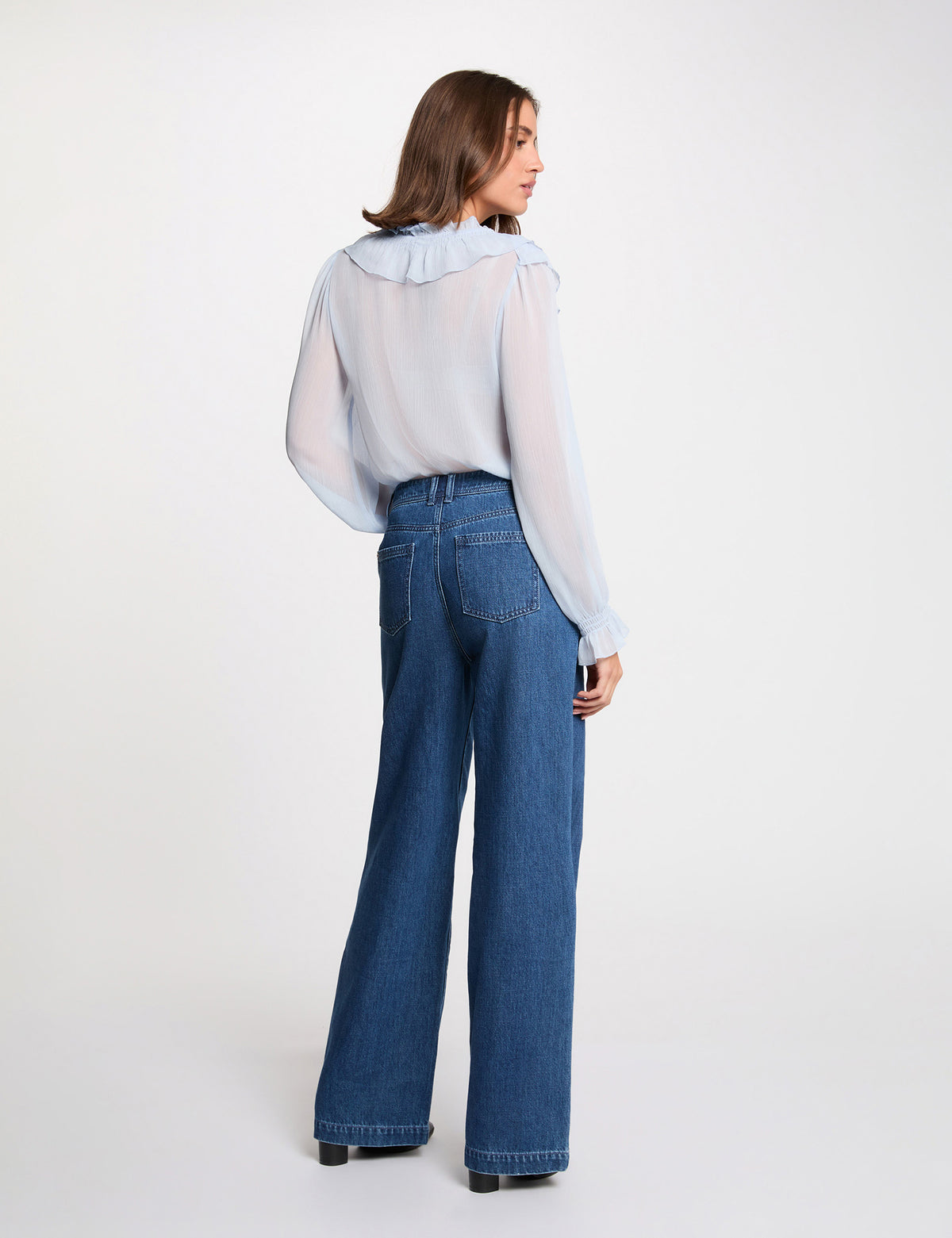 Camicia con volant CATHY ( taglie francesi )