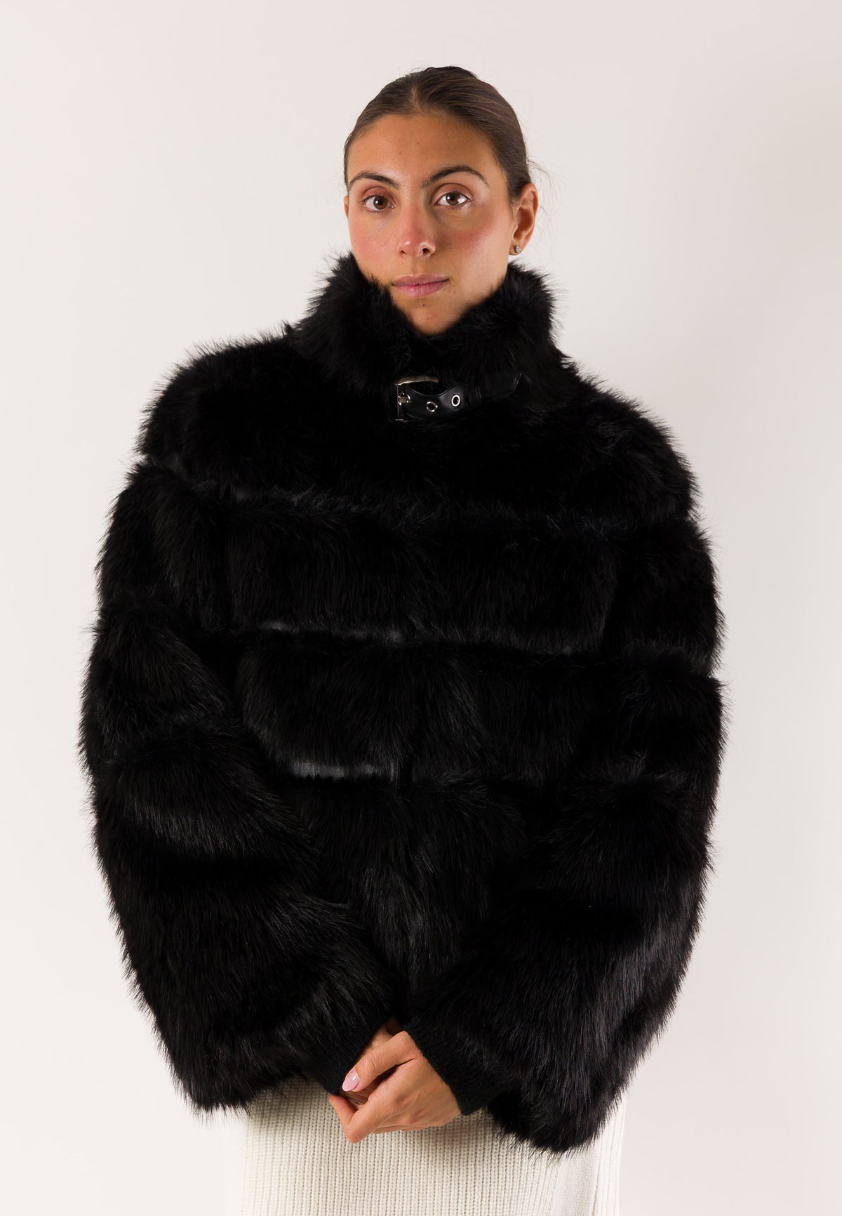Patrizia Pepe 2O0185 eco-pelliccia cropped