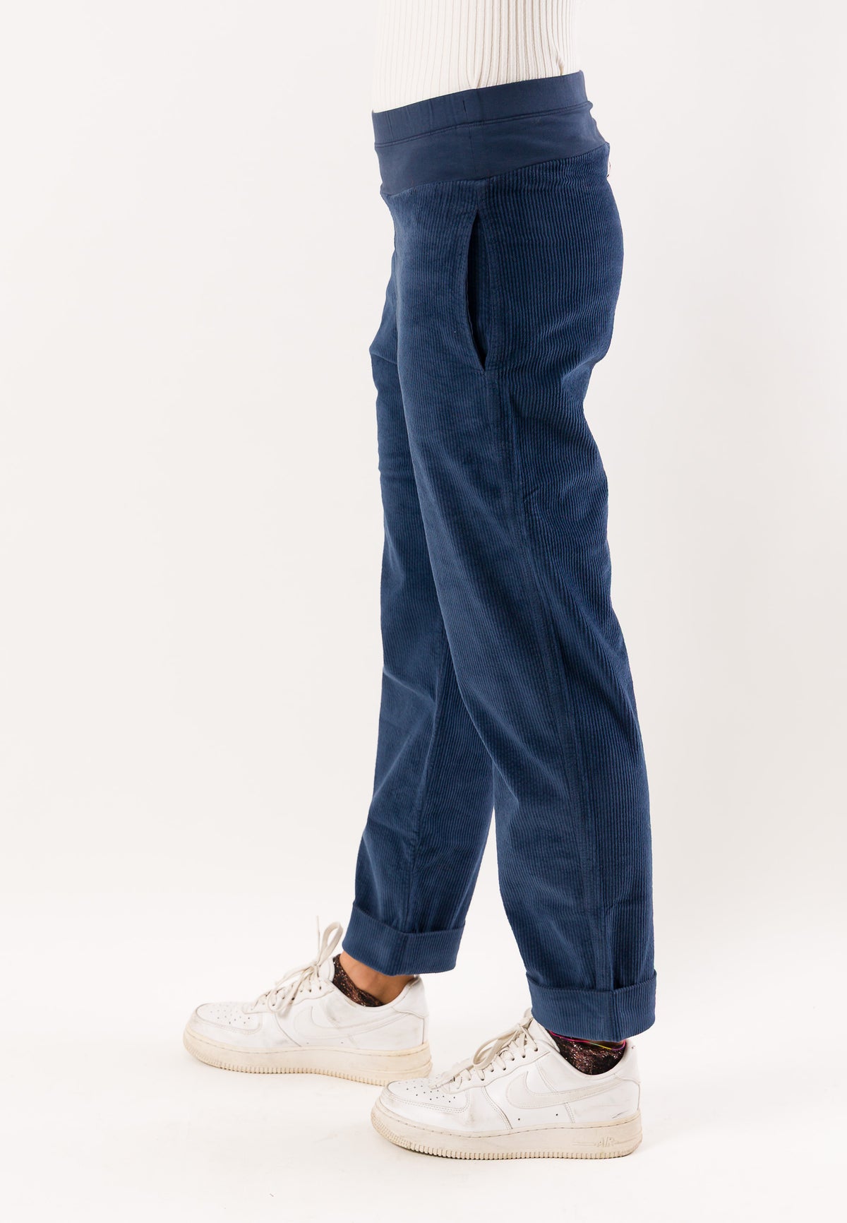 Deha D52365 pantaloni in velluto elasticizzato