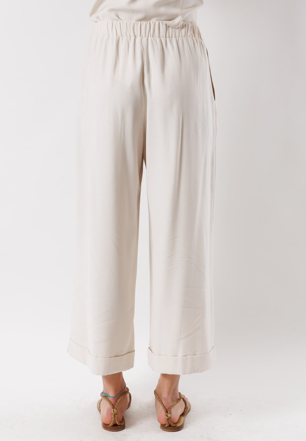 PE24278IVORY - Trousers - MESANGE