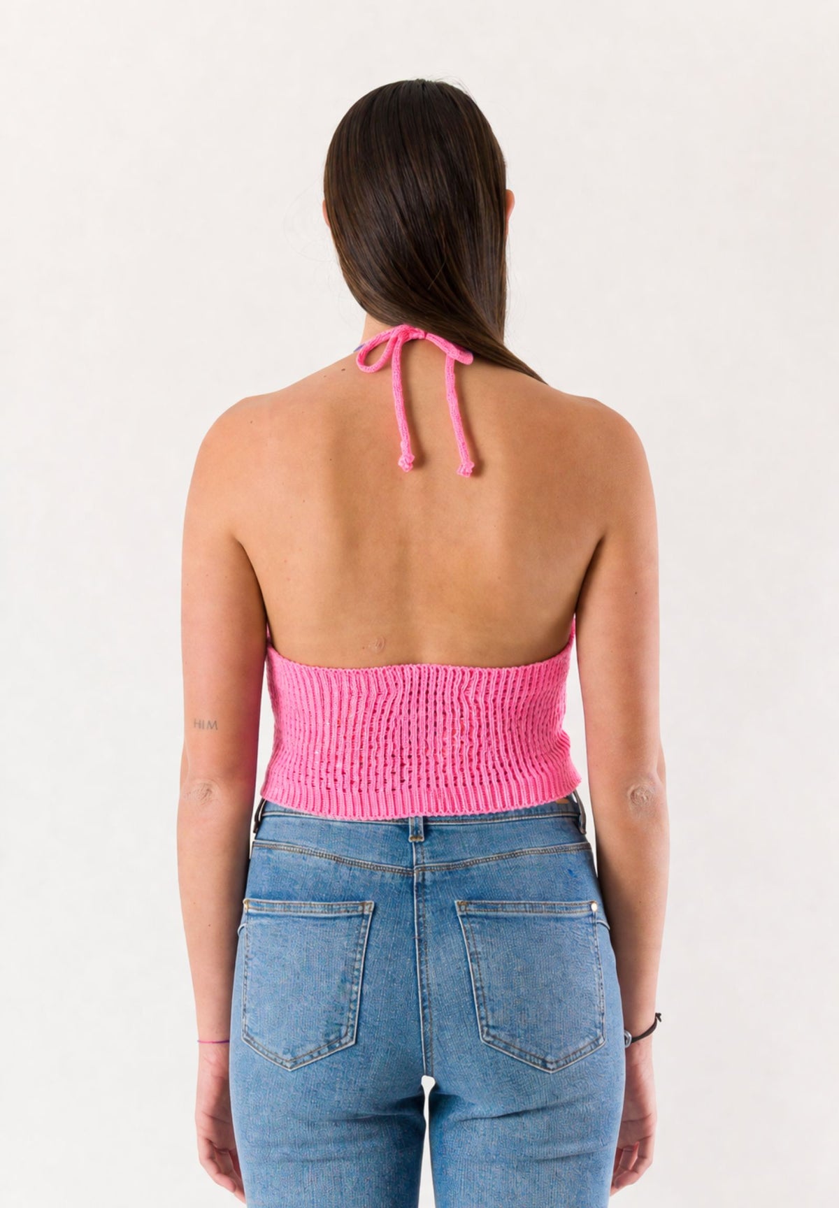 top corto con ricami A24183