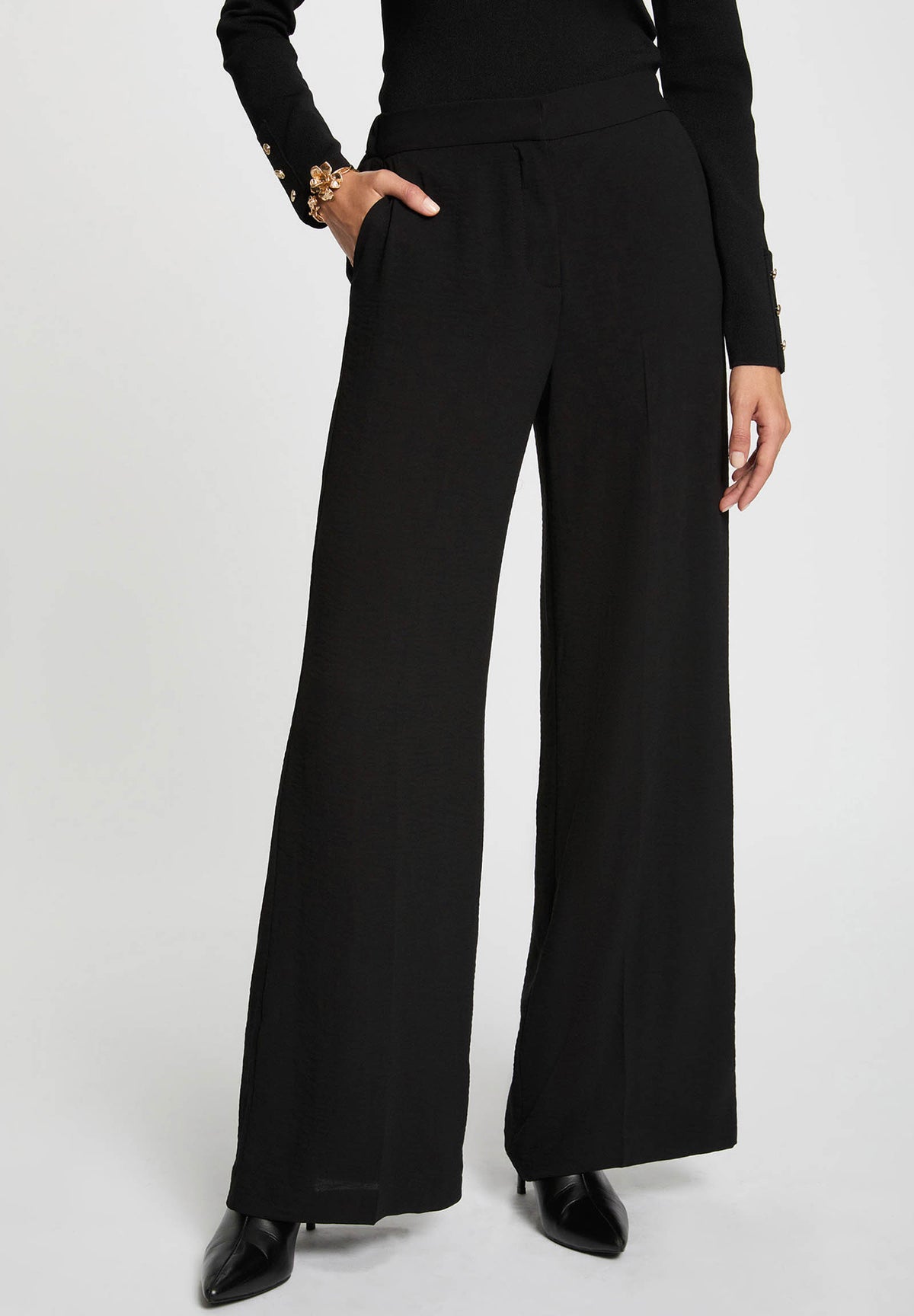 Pantalone elegante a gamba larga PANOU.F ( TAGLIE FRANCESI )