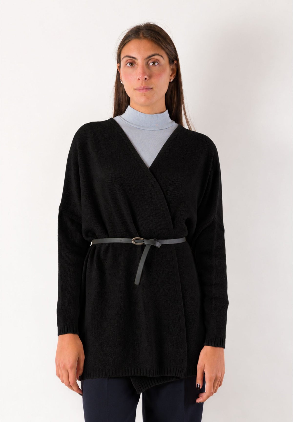 Cardigan incrociato con cintura 3M1745