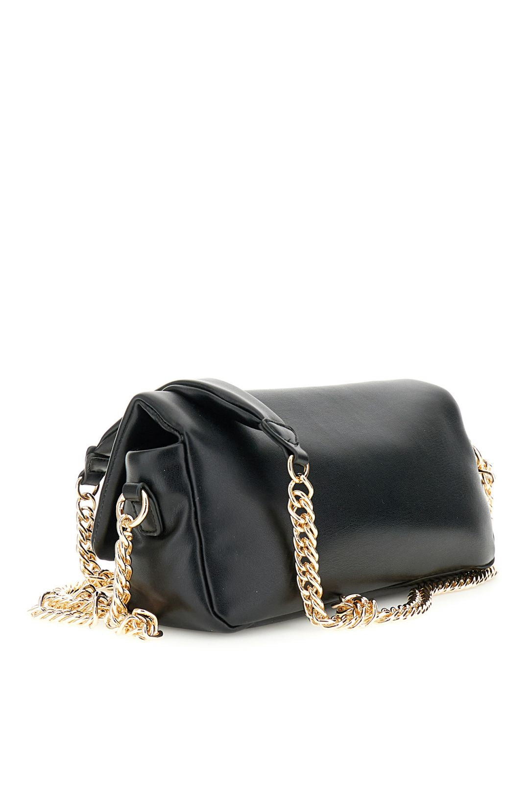borsa morbida con pattina con imbottitura effetto nappa con tracolla nero C3NG1122N001TGUNERO