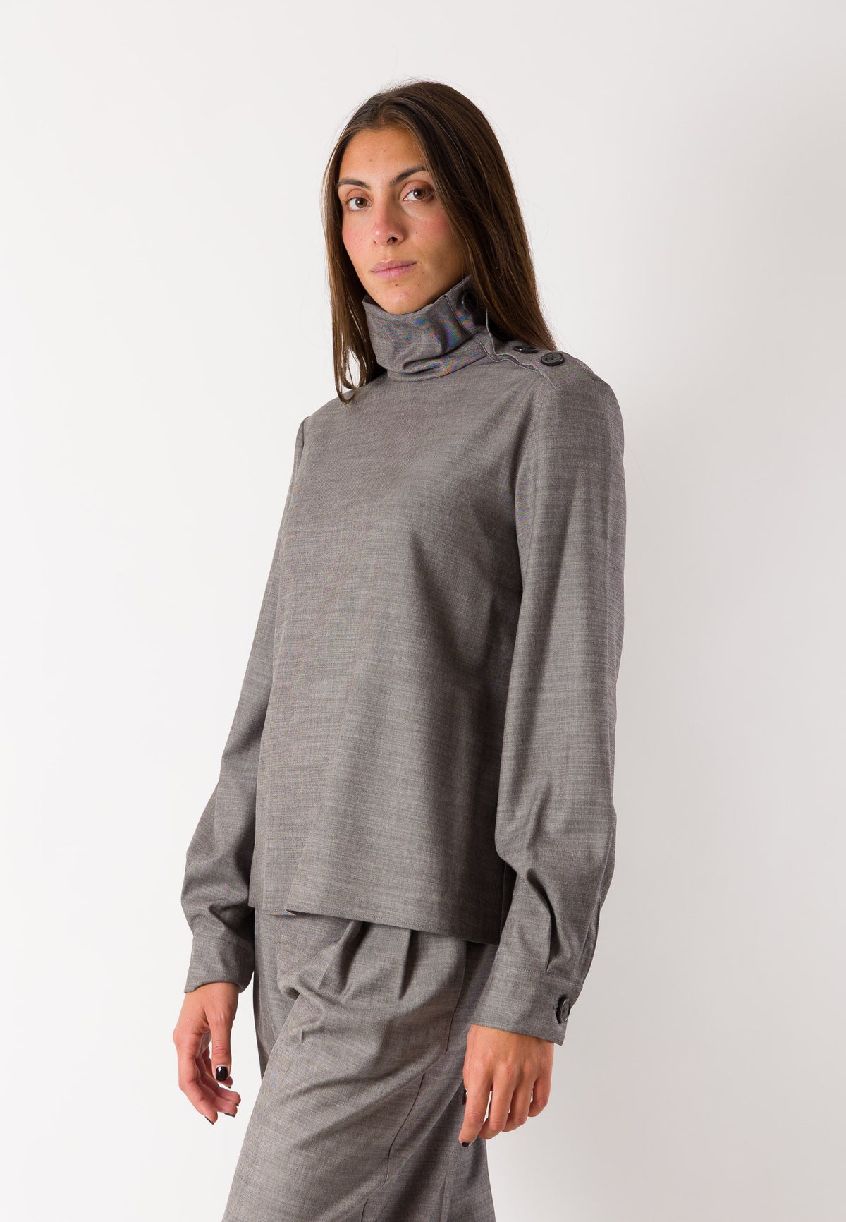 Camicia collo alto morbido 8C0340