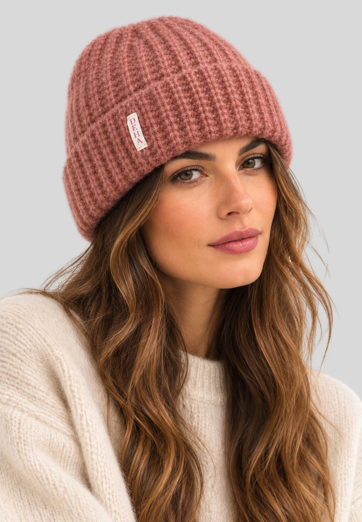 Cappello Donna DEHA in Alpaca e Lana – Rosa Antico D5291266310