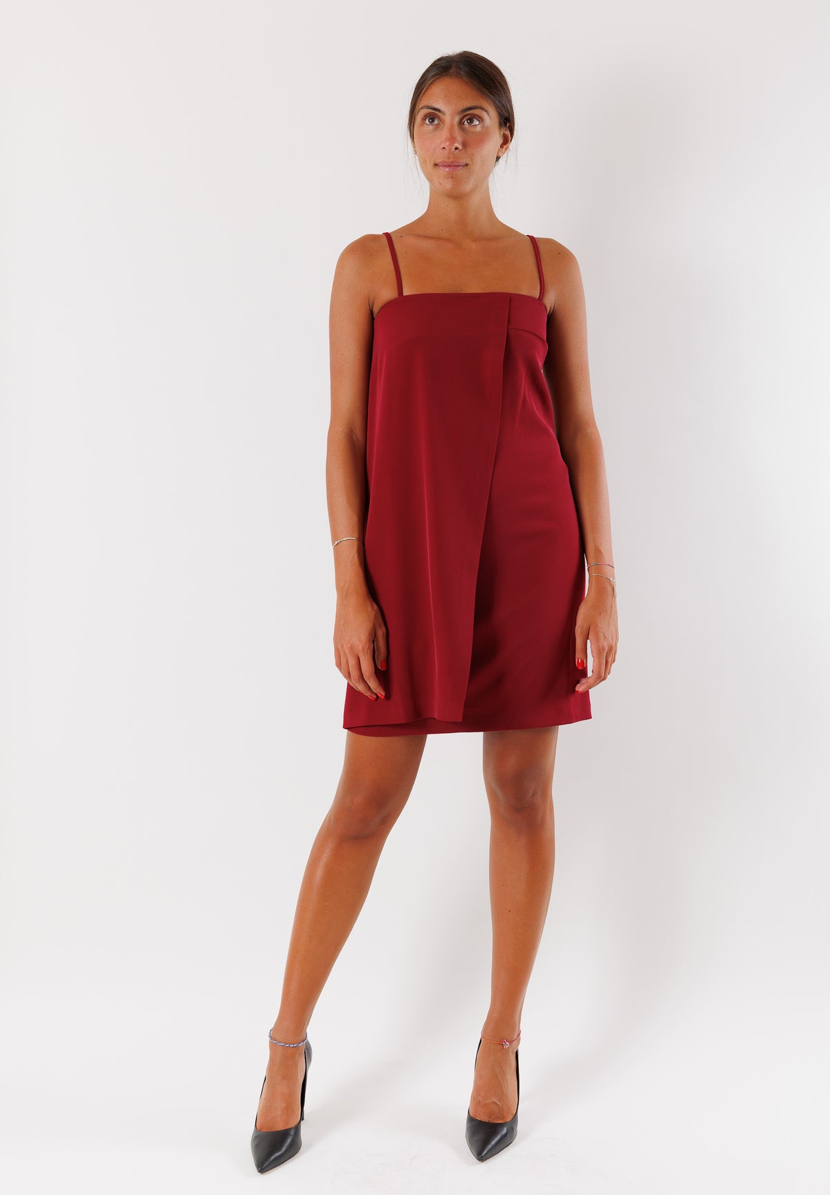 AI25639BORDEAUX - Dresses - MESANGE