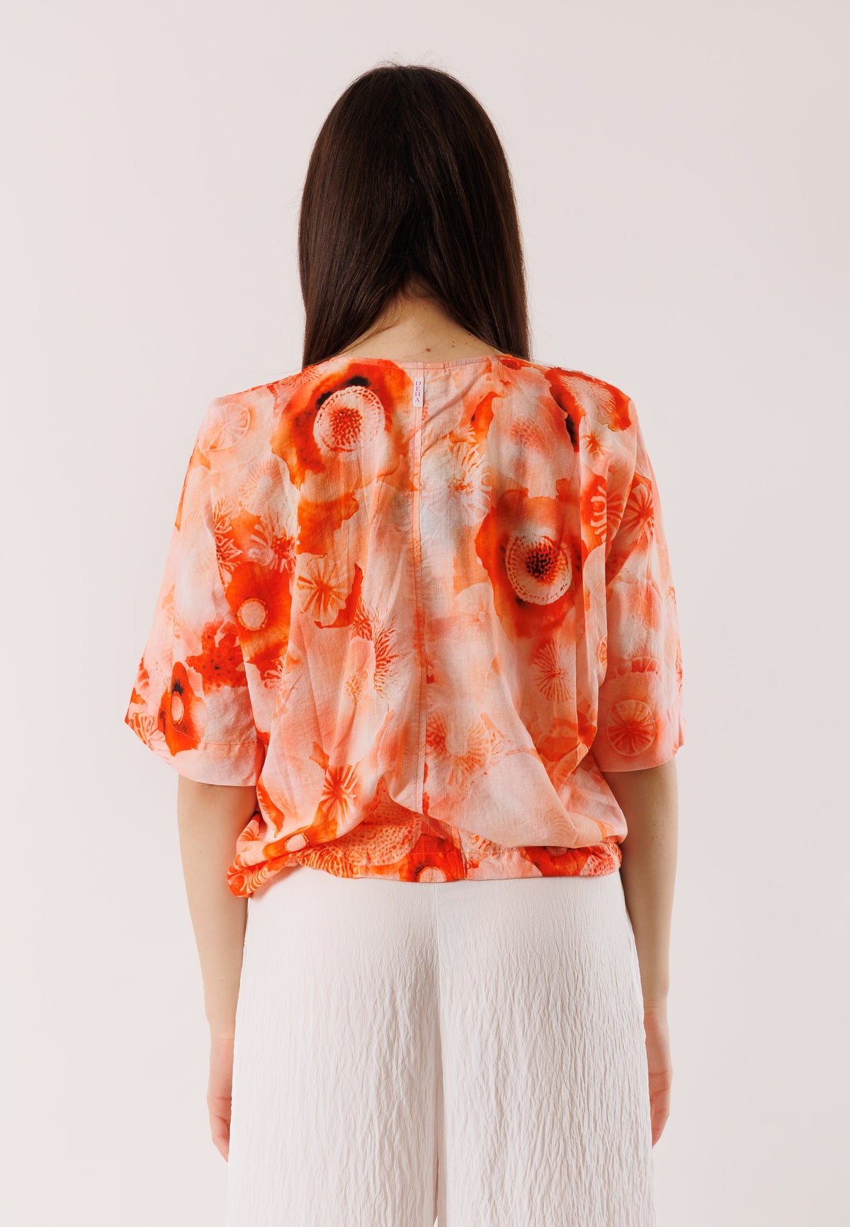 Blusa leggera scollo V D42532