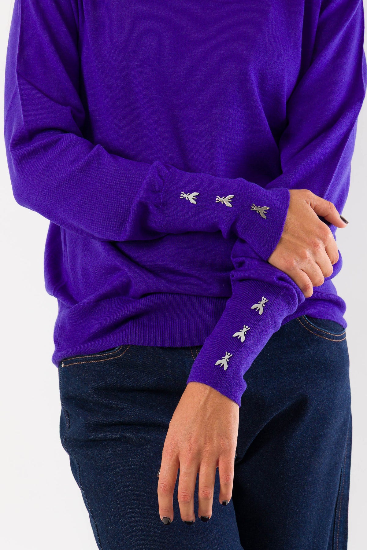Maglia collo alto FLY su polsini 8K0427