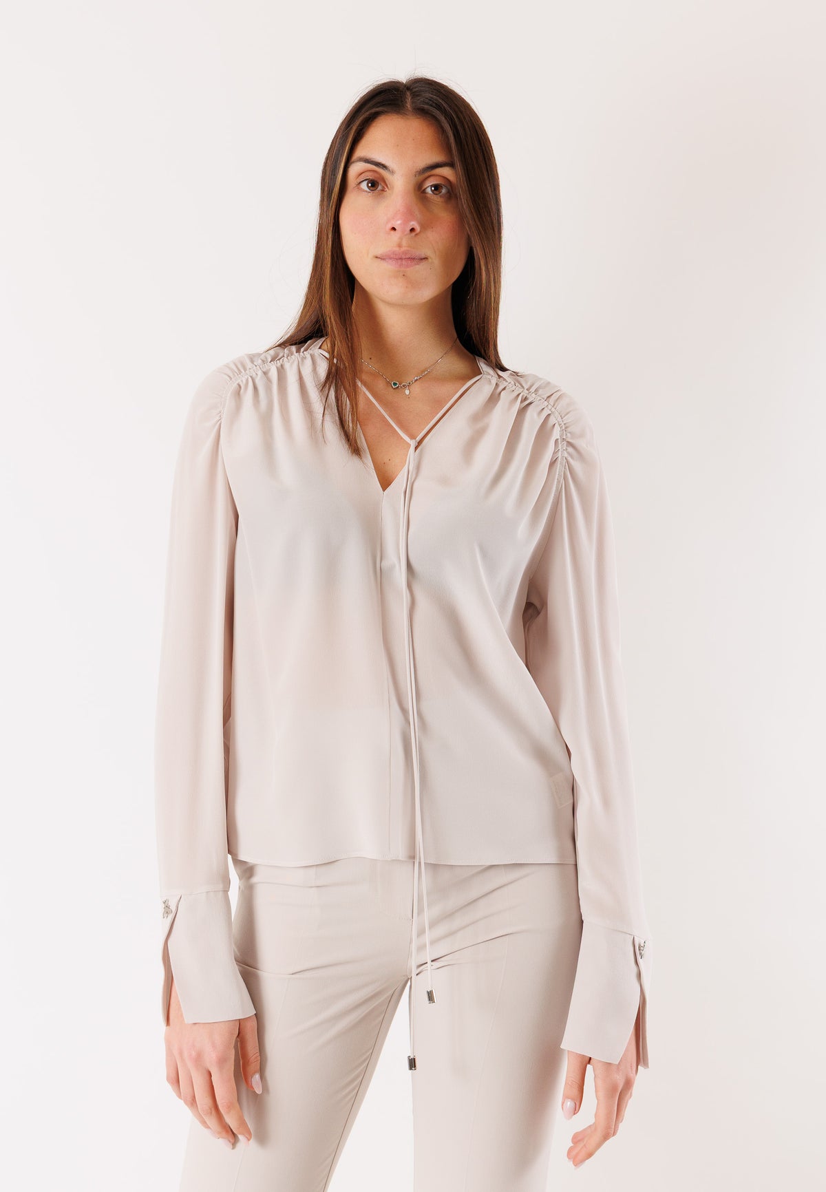 BLUSA PATRIZIA PEPE Donna Cloud Gray
