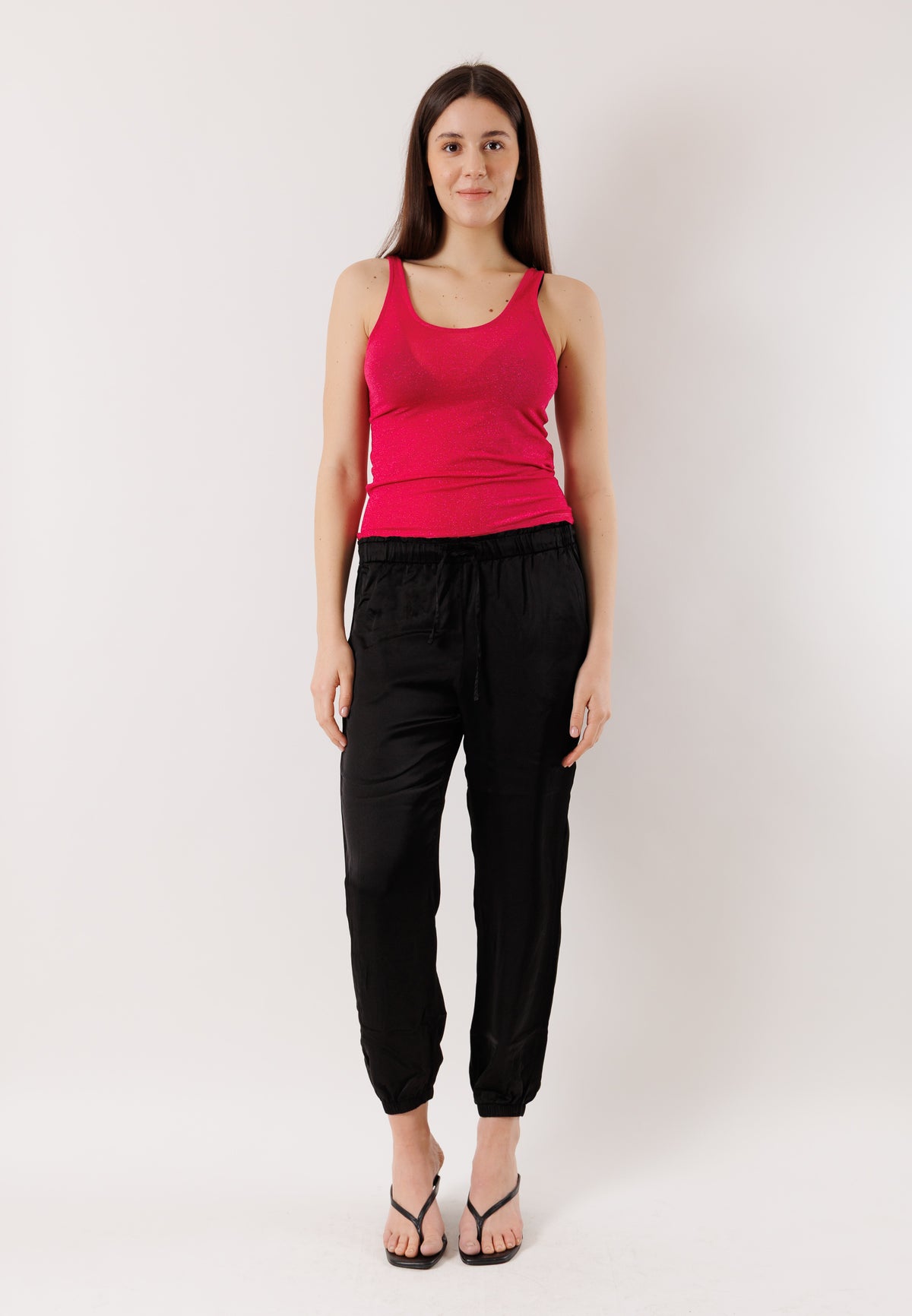 Pantaloni morbidi con coulisse D42455