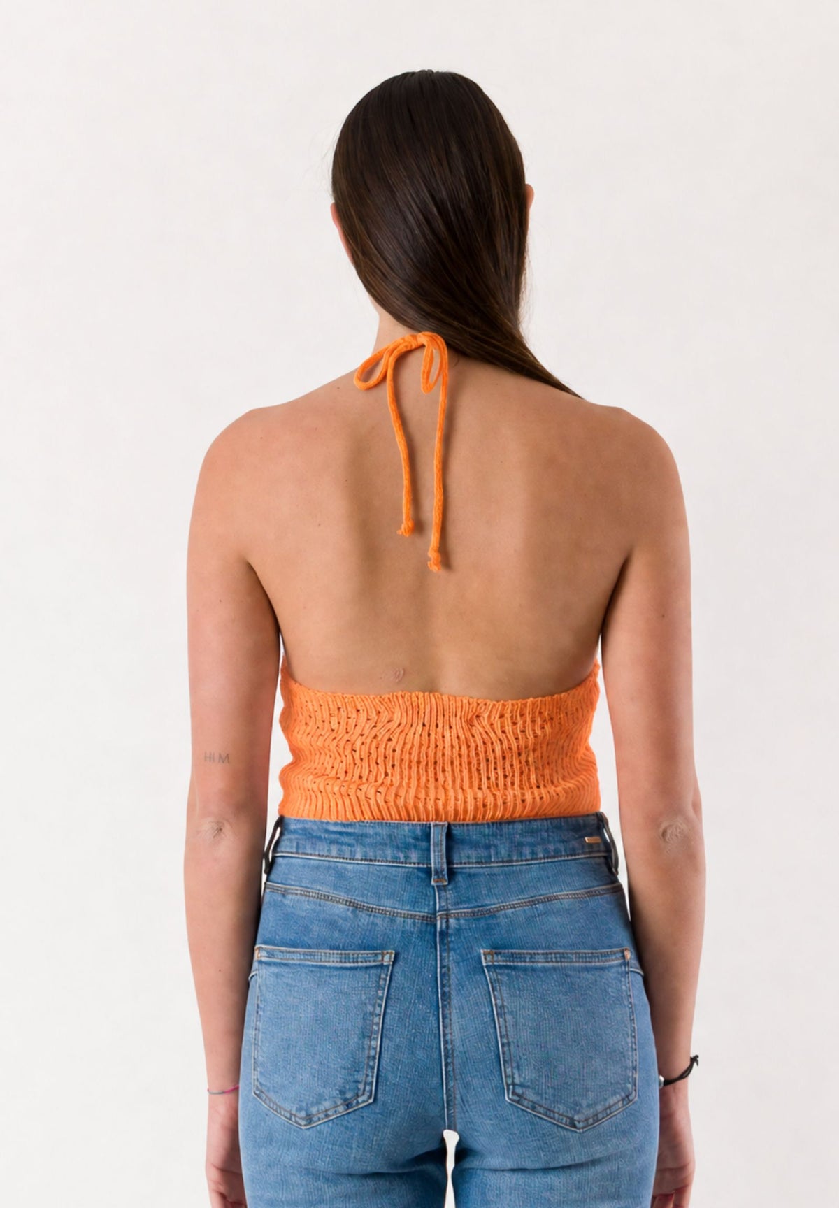 top corto con ricami A24183