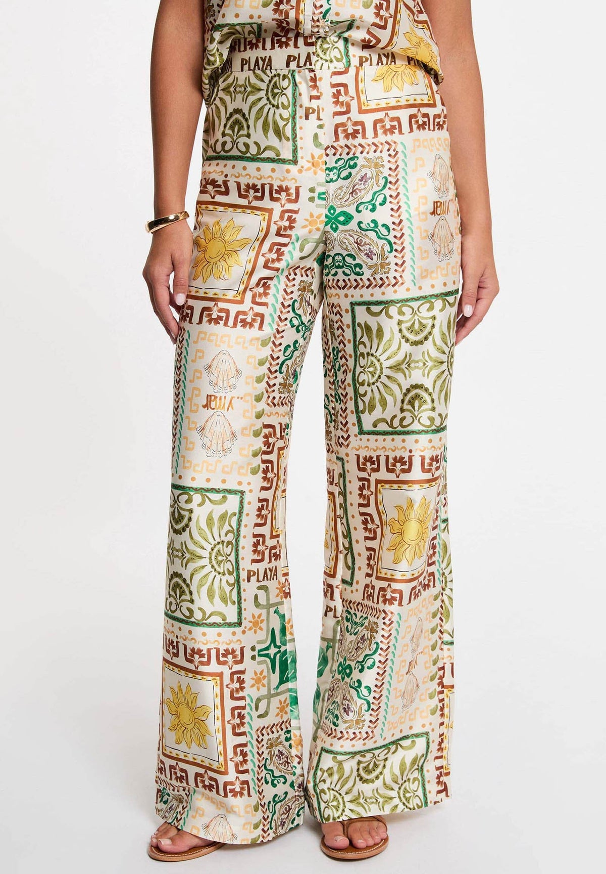 Pantalone stampa multicolore PCUBA.F ( TAGLIE FRANCESI )