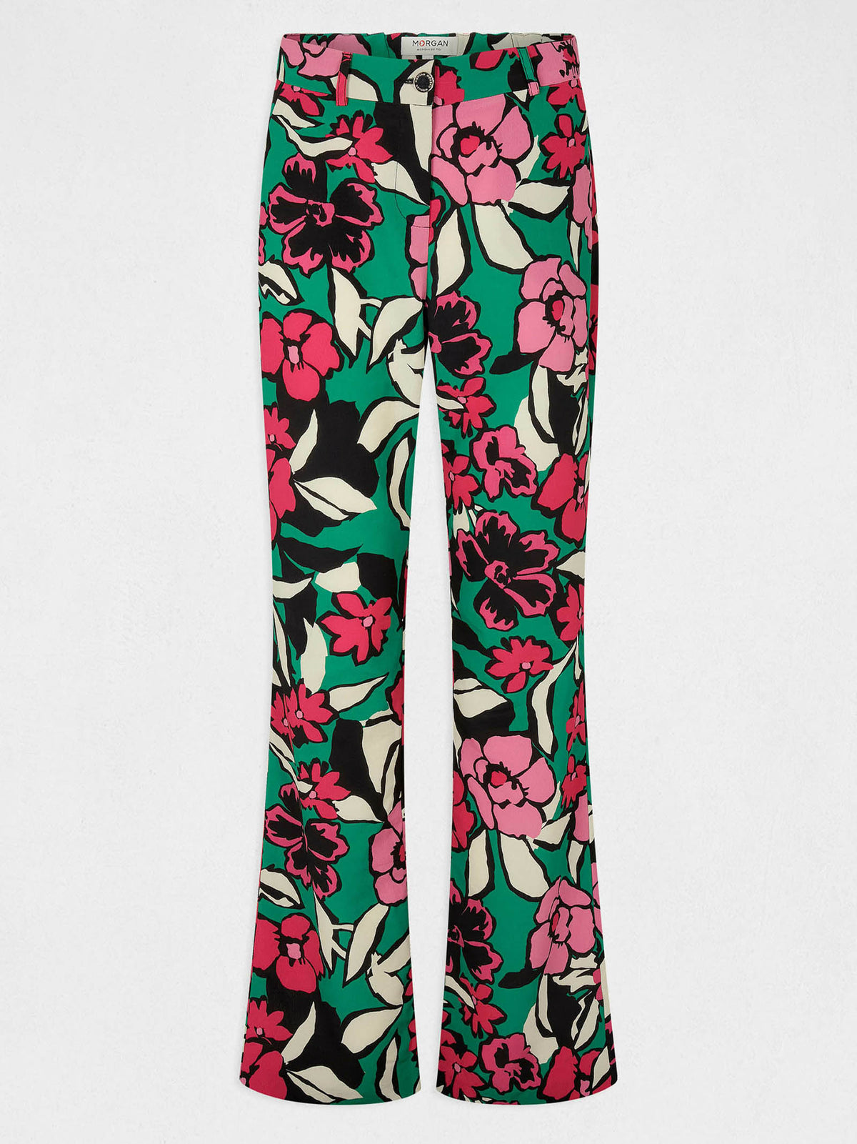 Pantaloni dritti con stampa floreale PONMI.F