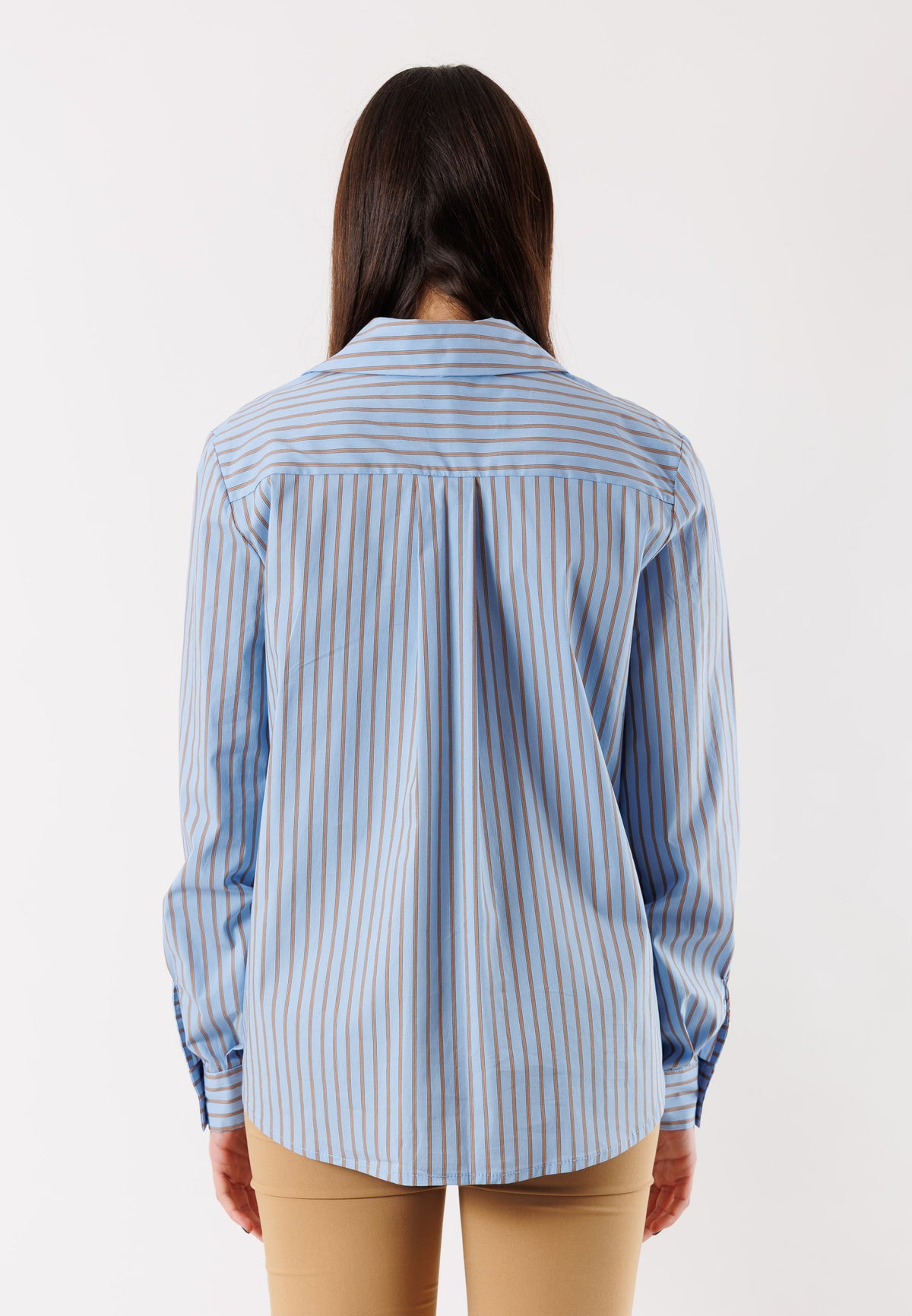 camicia fantasia a righe PE26162
