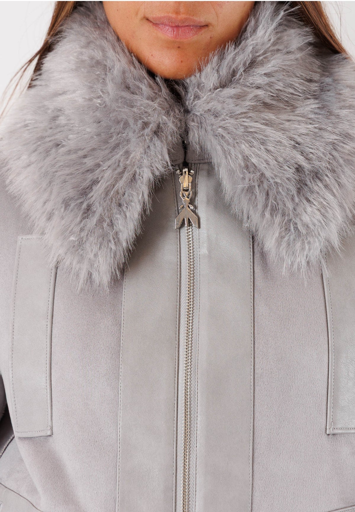 Giacca double con chiusura zip frontale 2O0176E075