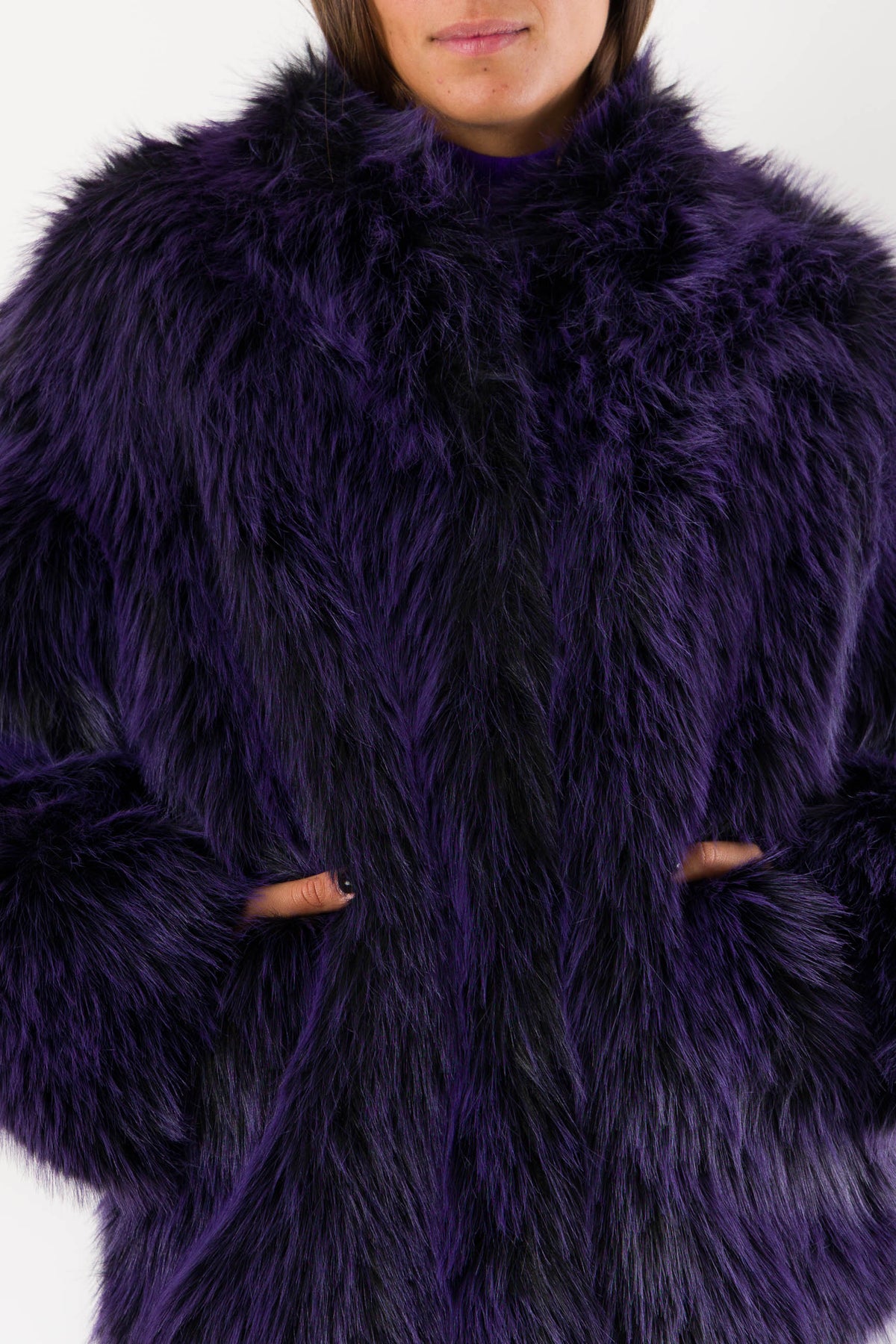 Eco-pelliccia morbida volume oversize 8O0015