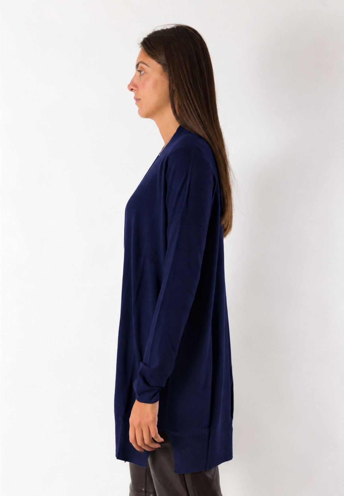 Cardigan lungo aperto fluido 3M1710