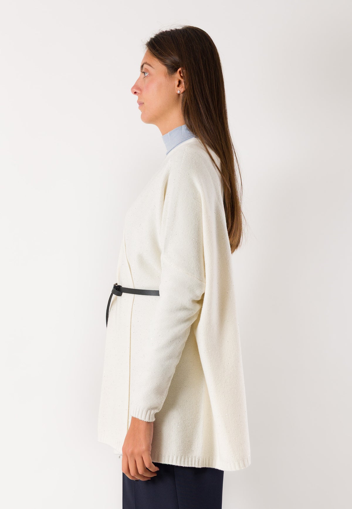 Cardigan incrociato con cintura 3M1745
