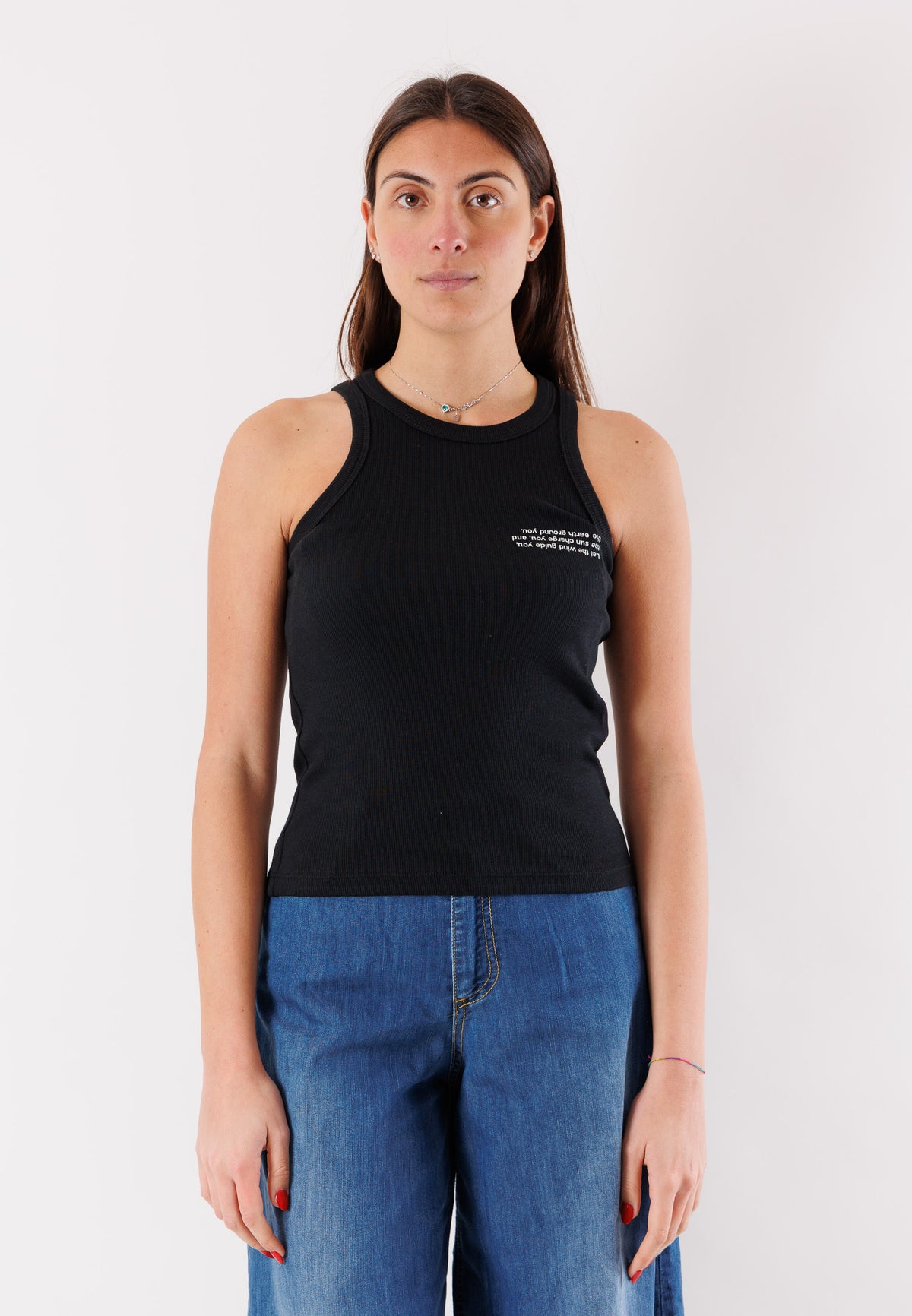 Top KONTATTO Donna Nero