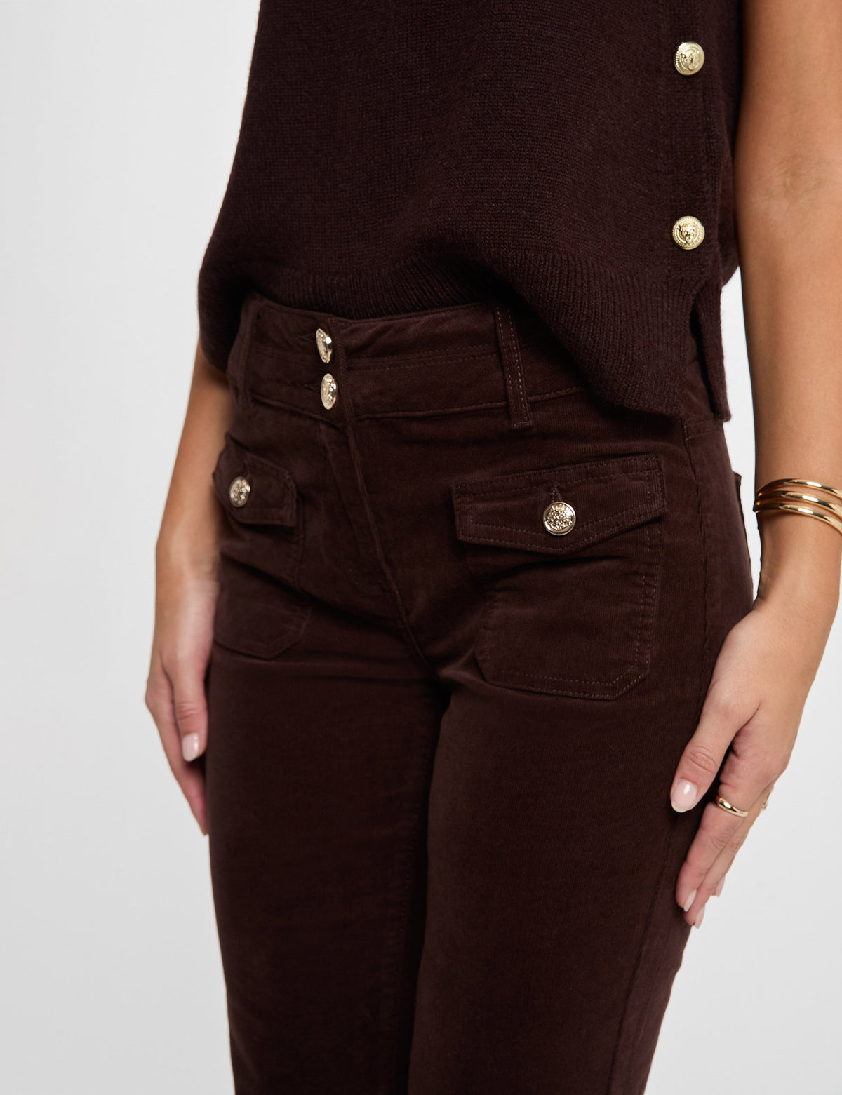 Morgan POLENO pantaloni flare in velluto