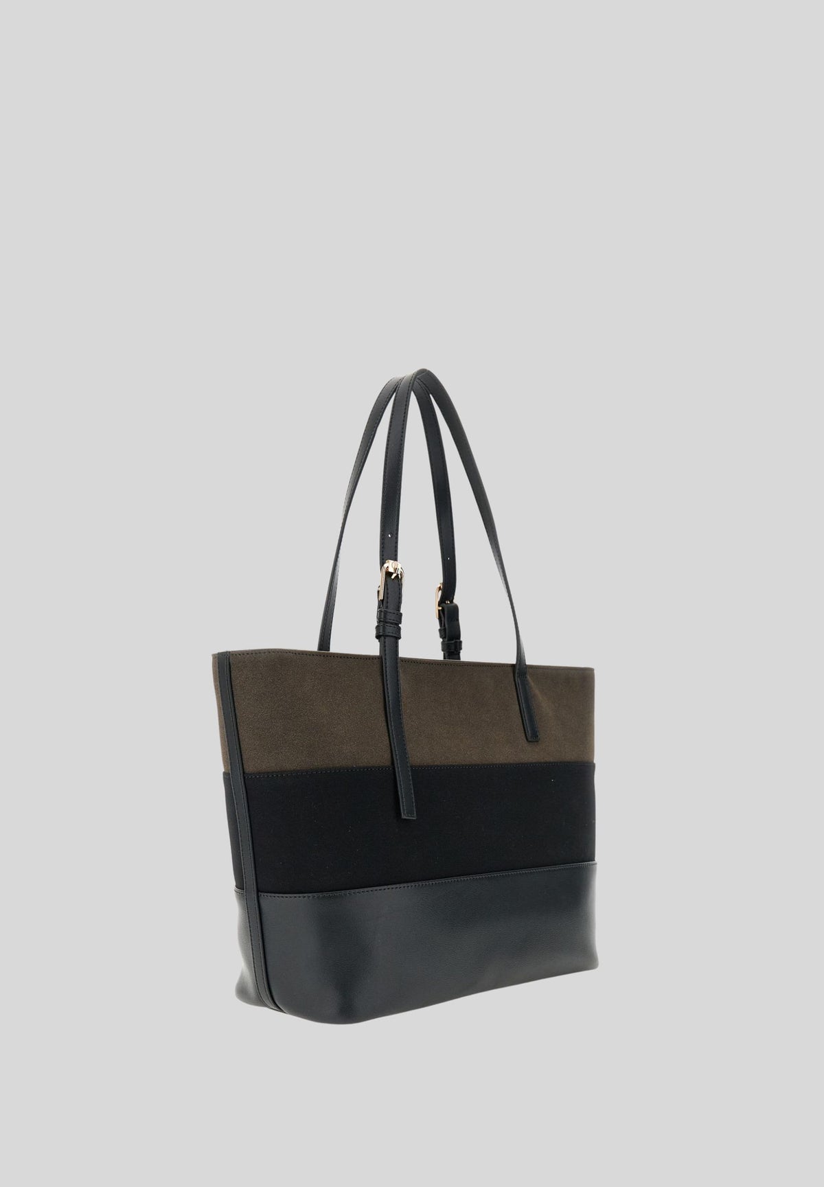 SHOPPING BAG EFFETTO SUEDE LAC3WB1105N Cafè Noir
