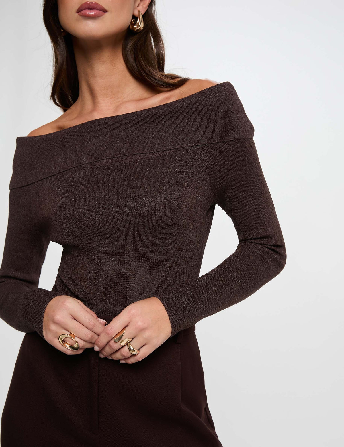 Morgan MILA maglia scollo bardot