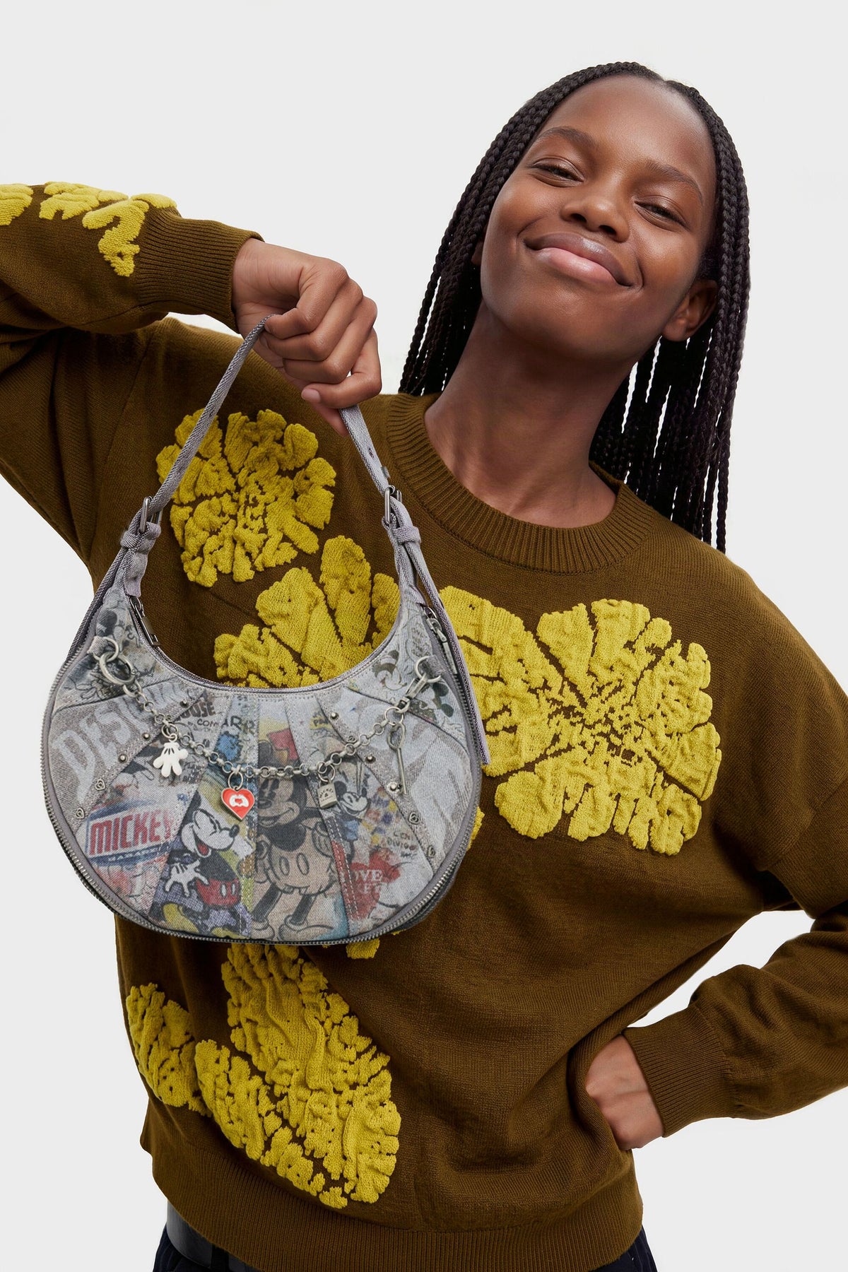 Borsa Denim Media Mickey 26WAXD222060