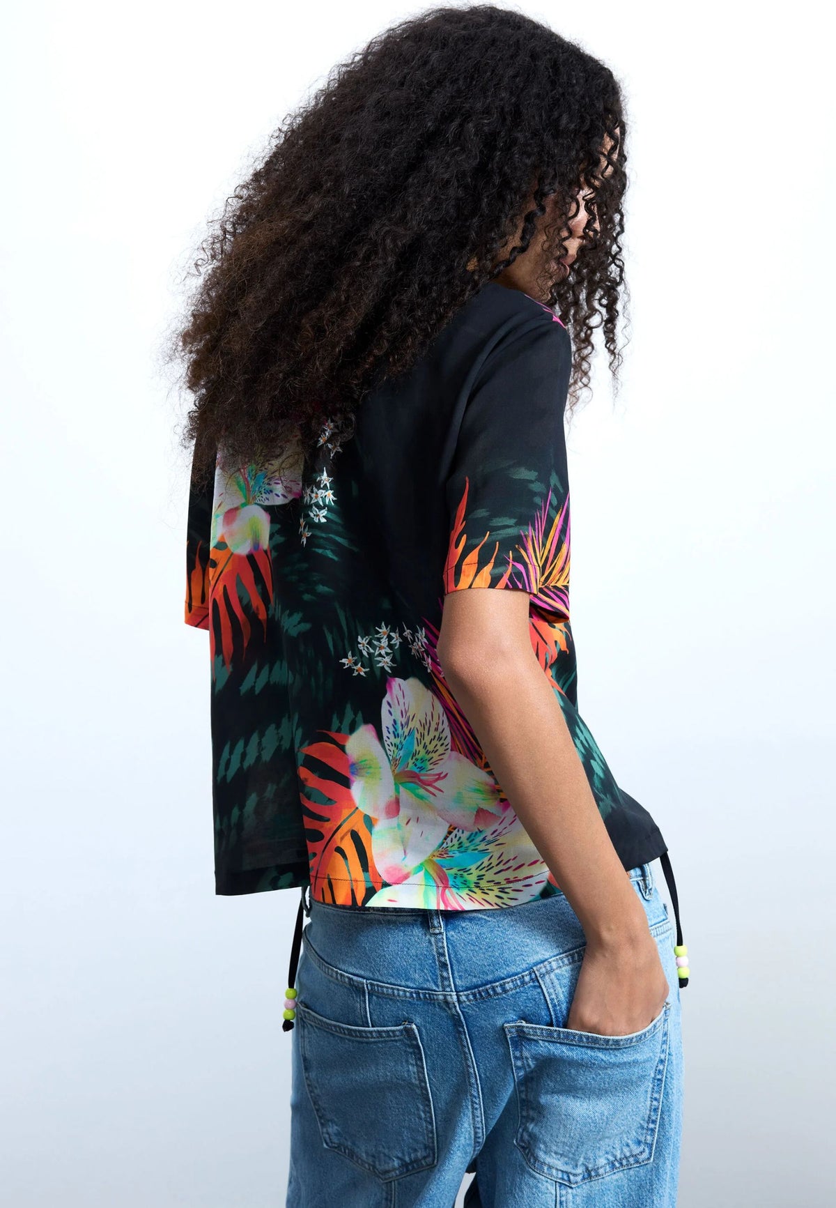 Camicia a maniche corte tropicale 26SWCW36
