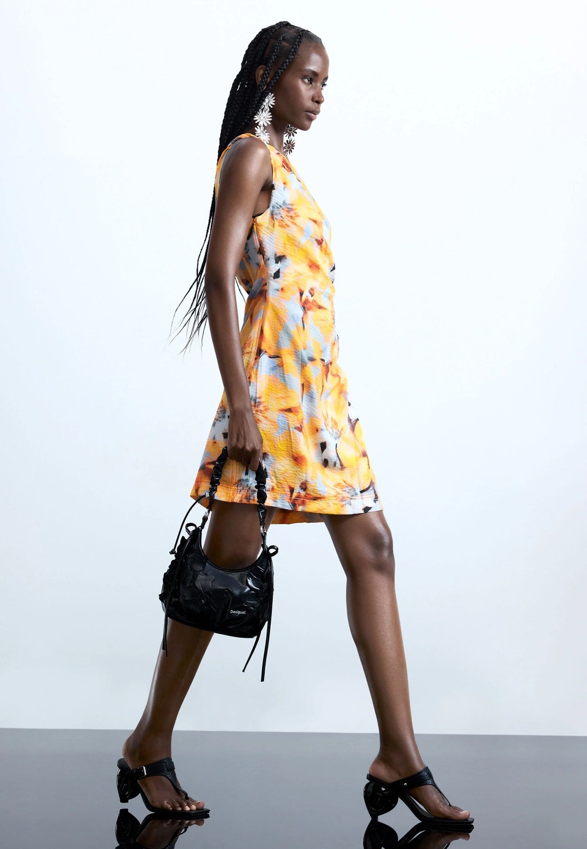 DESIGUAL Women's Orange Dresses