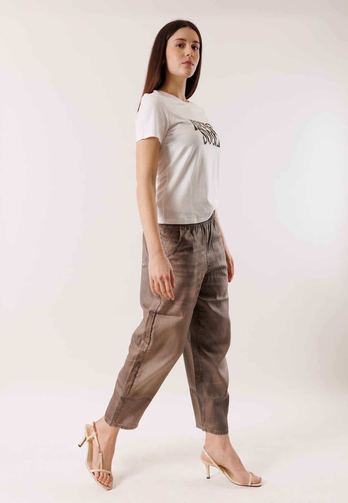 Pantaloni morbidi in tencel D42536