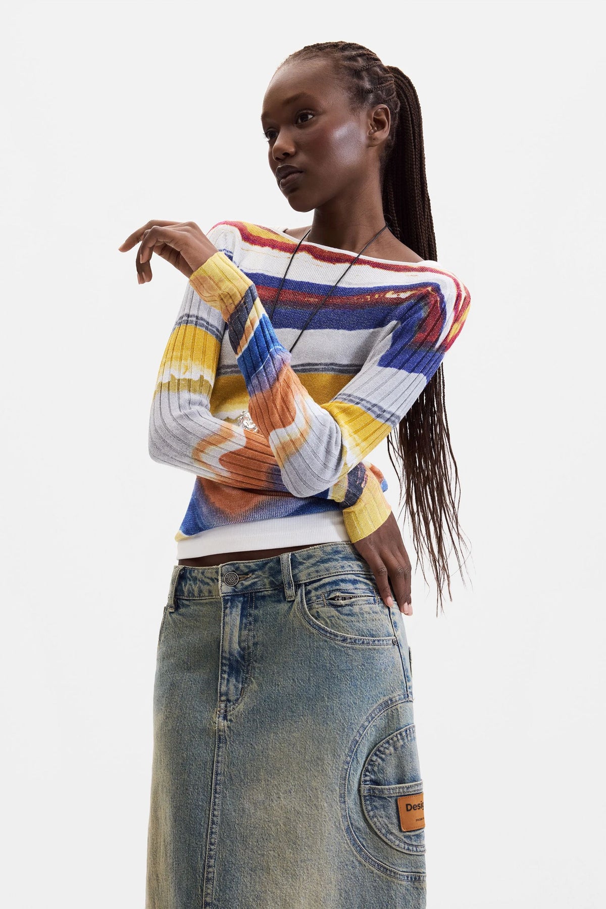 maglione a maglia stampato 26WWJF435002