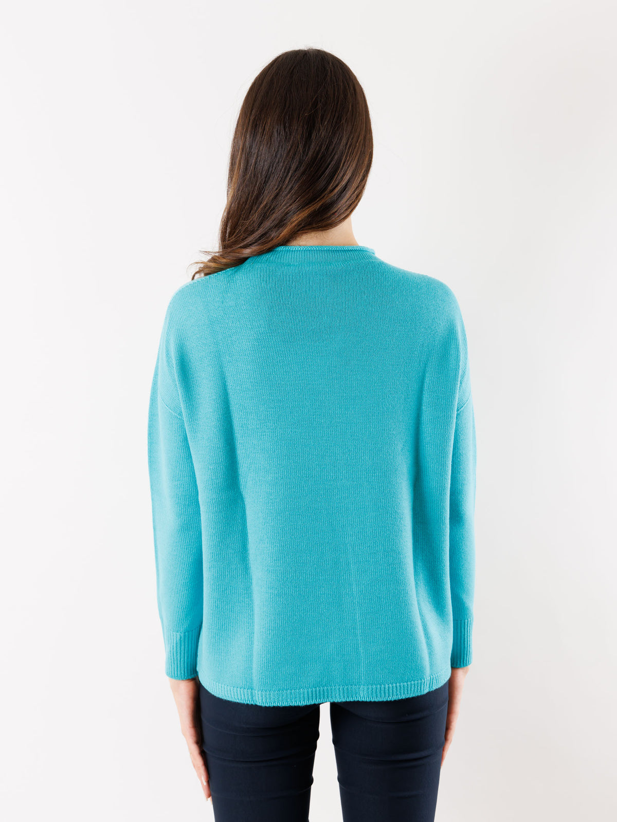 MESANGE ORO Women's Turquoise Sweater
