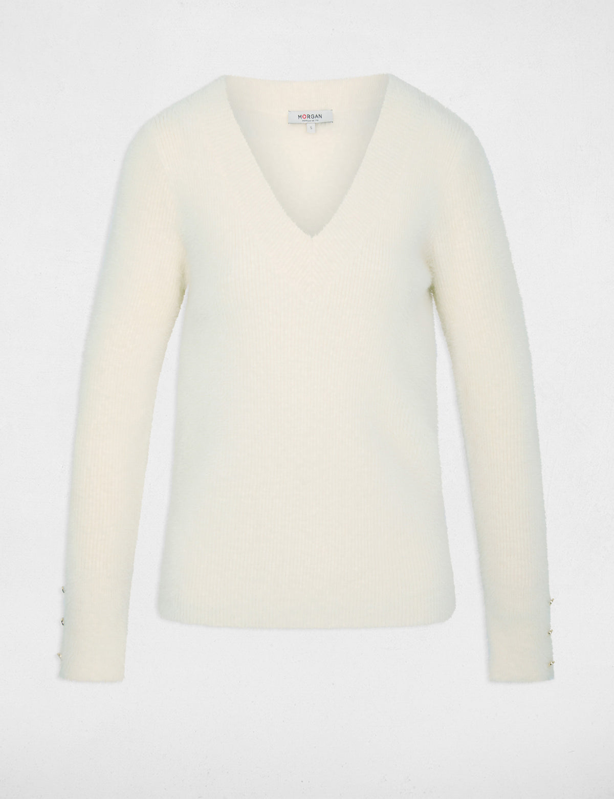 Morgan De Toi MLISA maglia costine scollo V