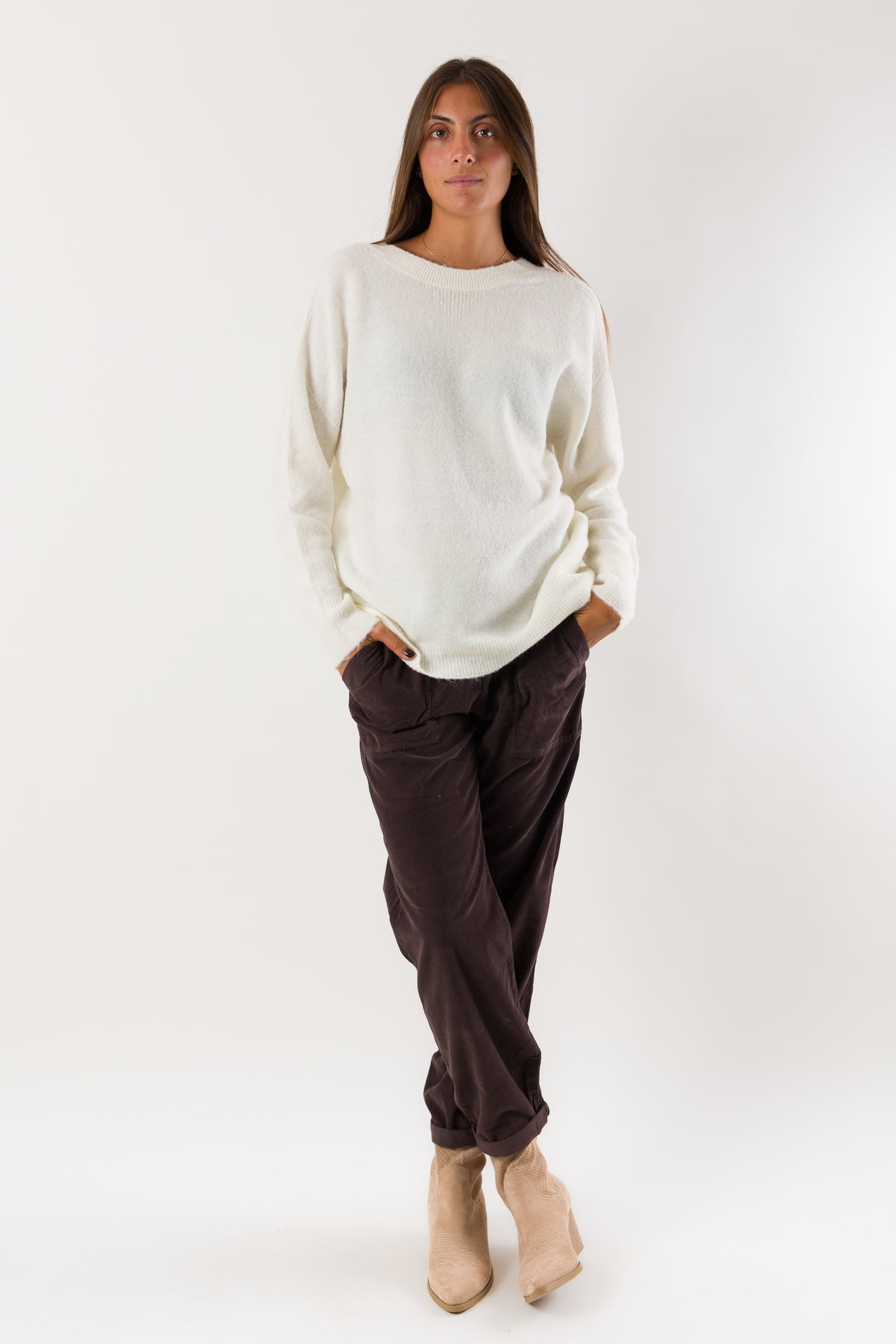 DEHA Women's SOFT IVORY Sweater
