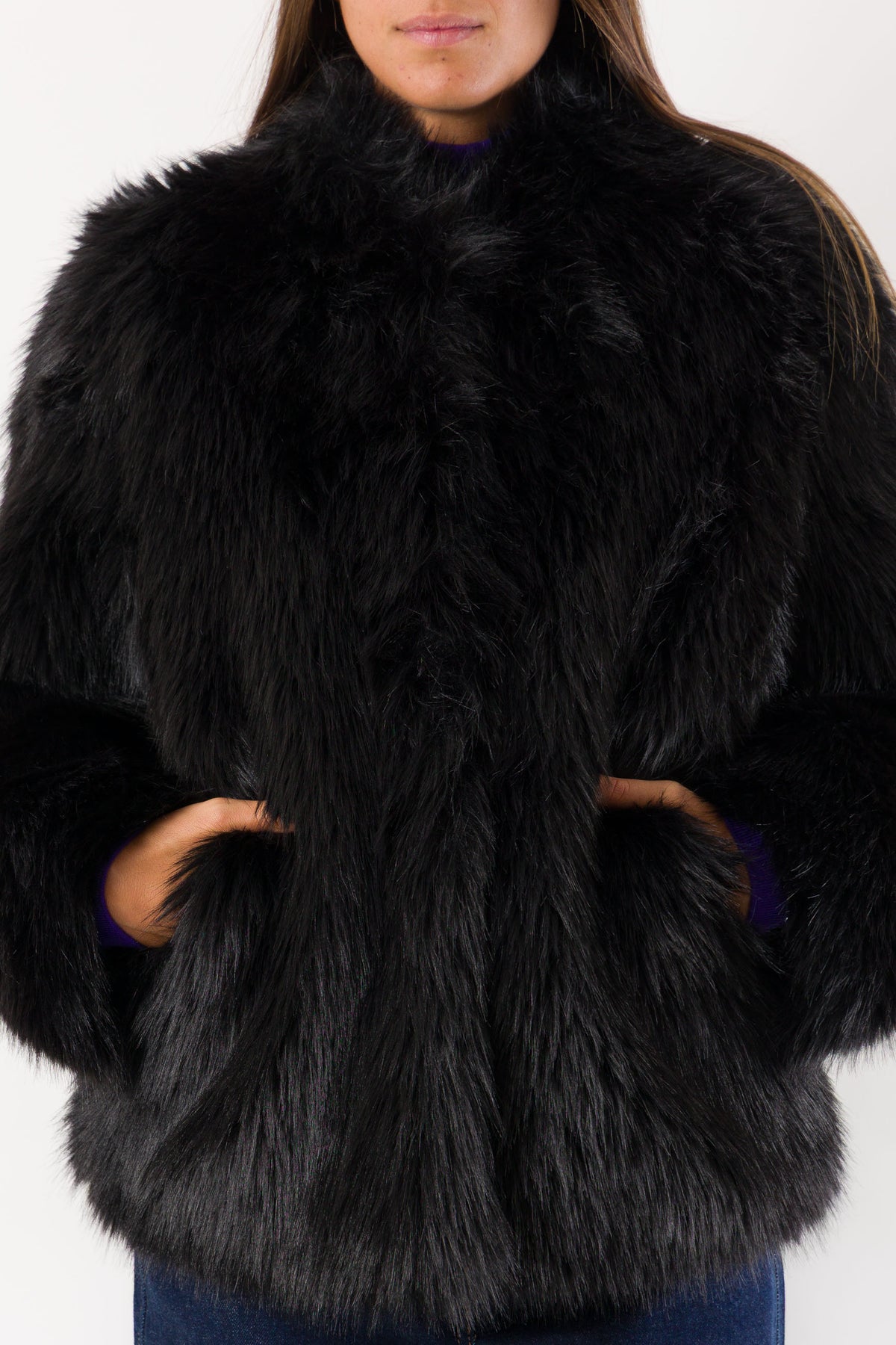 Eco-pelliccia morbida volume oversize 8O0015