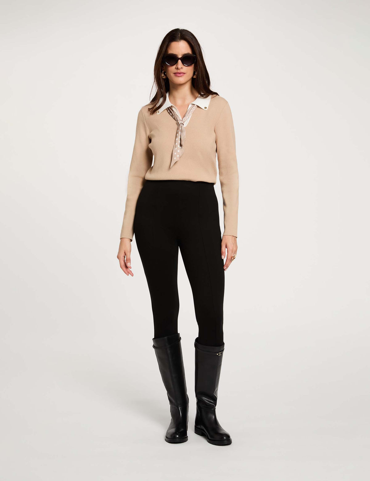 Morgan De Toi MCIL maglia colletto foulard