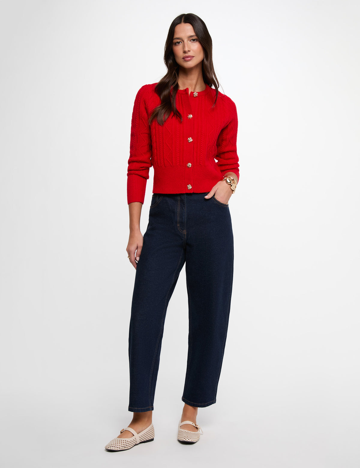 Cardigan traforato Morgan De Toi MTOMAS