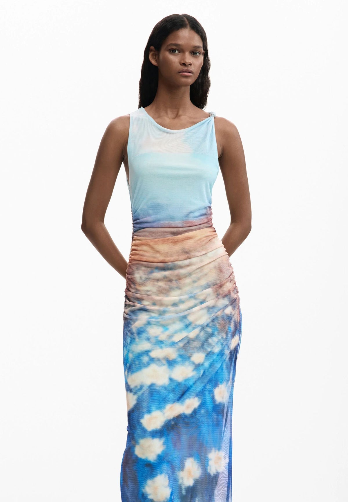 DESIGUAL Women's Blue Dresses
