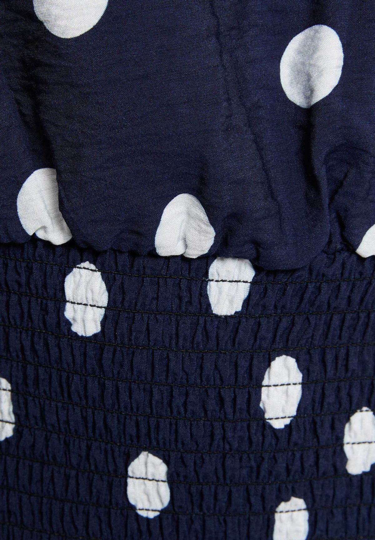 Top blu a pois scollo OPIDO - TAGLIE FRANCESI