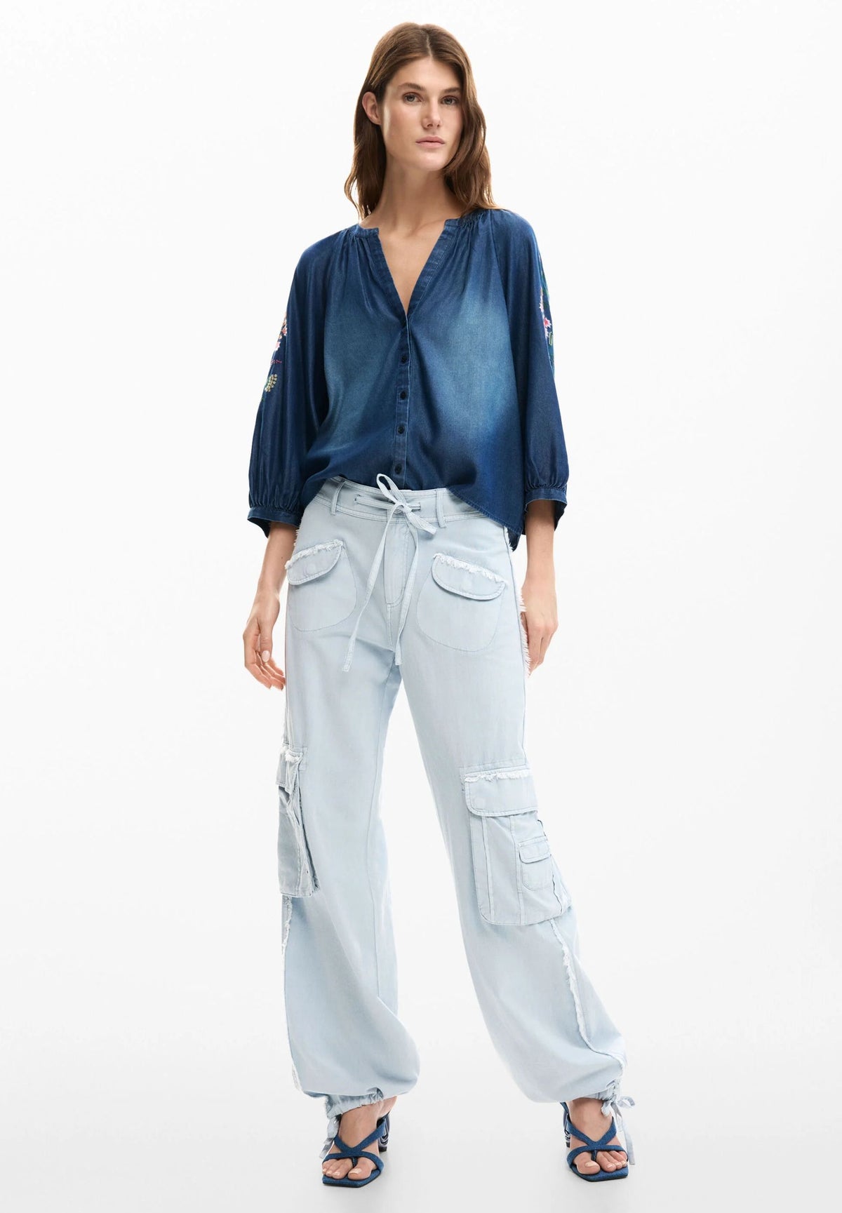 Desigual Women's Blouse Blue