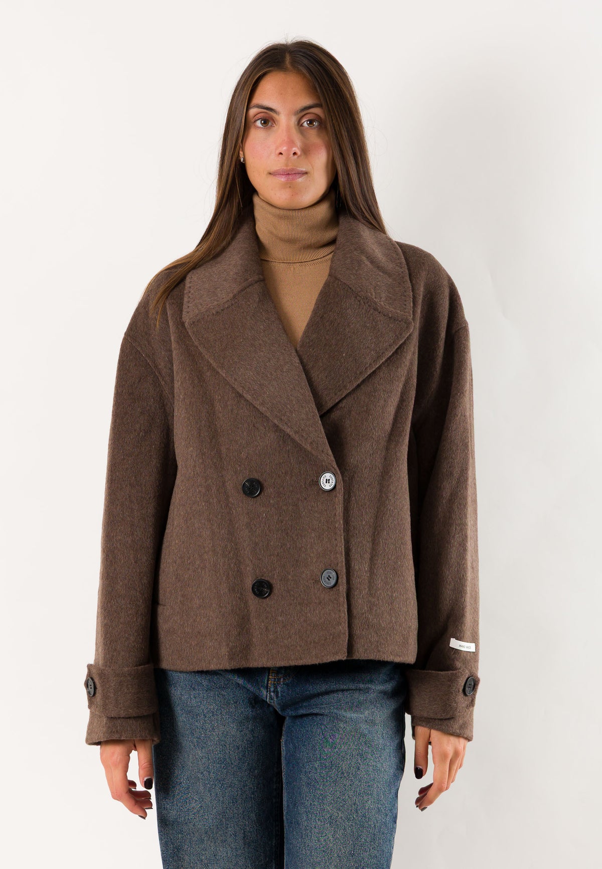 Kontatto SN702 cappotto doppiopetto corto